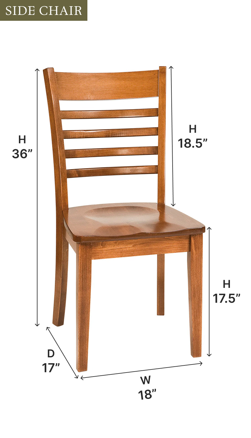Amish Louisdale Dining Chair - Thumbnail 2