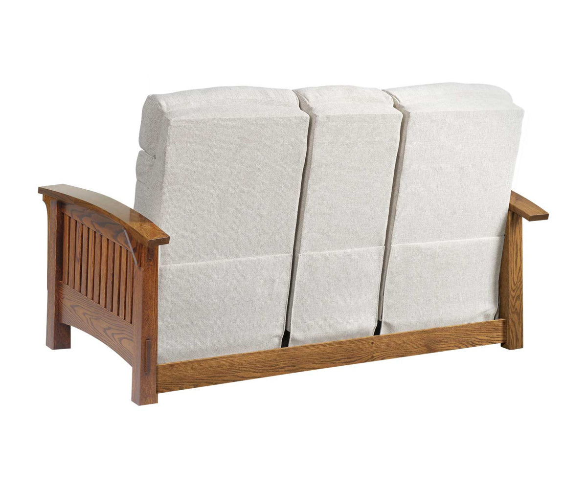 Amish 4575 Series Country Mission Center Console Recliner Love Seat