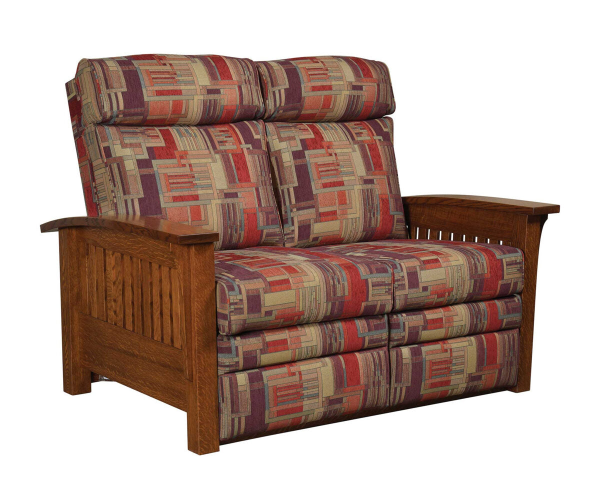 Amish 1800 Series Mission Recliner Love Seat-Love Seat-The Amish House