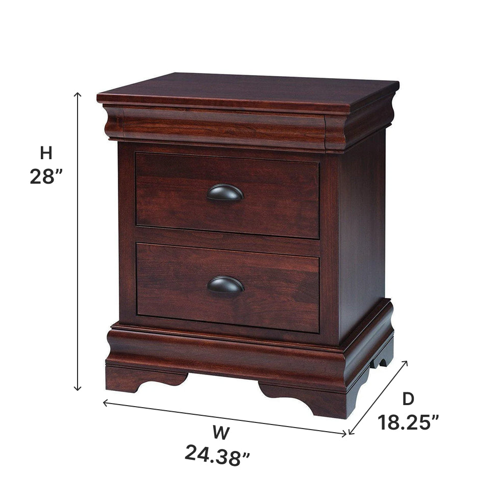 Amish Luxembourg Nightstand - Thumbnail 3