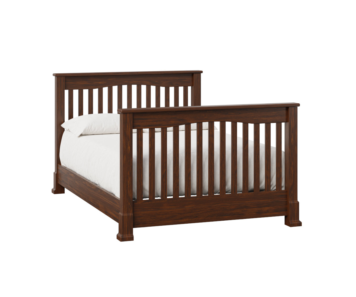 Amish Mackenzie Slat Back Baby Crib