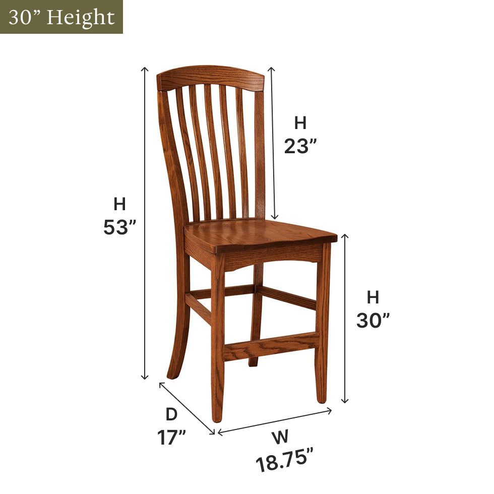 Amish Malibu Bar Chair