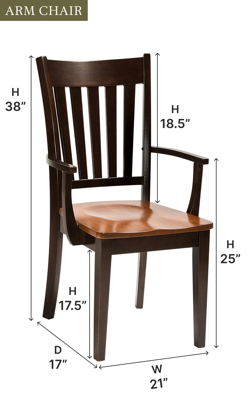 Amish Marbury Essential Dining Chair-Dining Chair-The Amish House