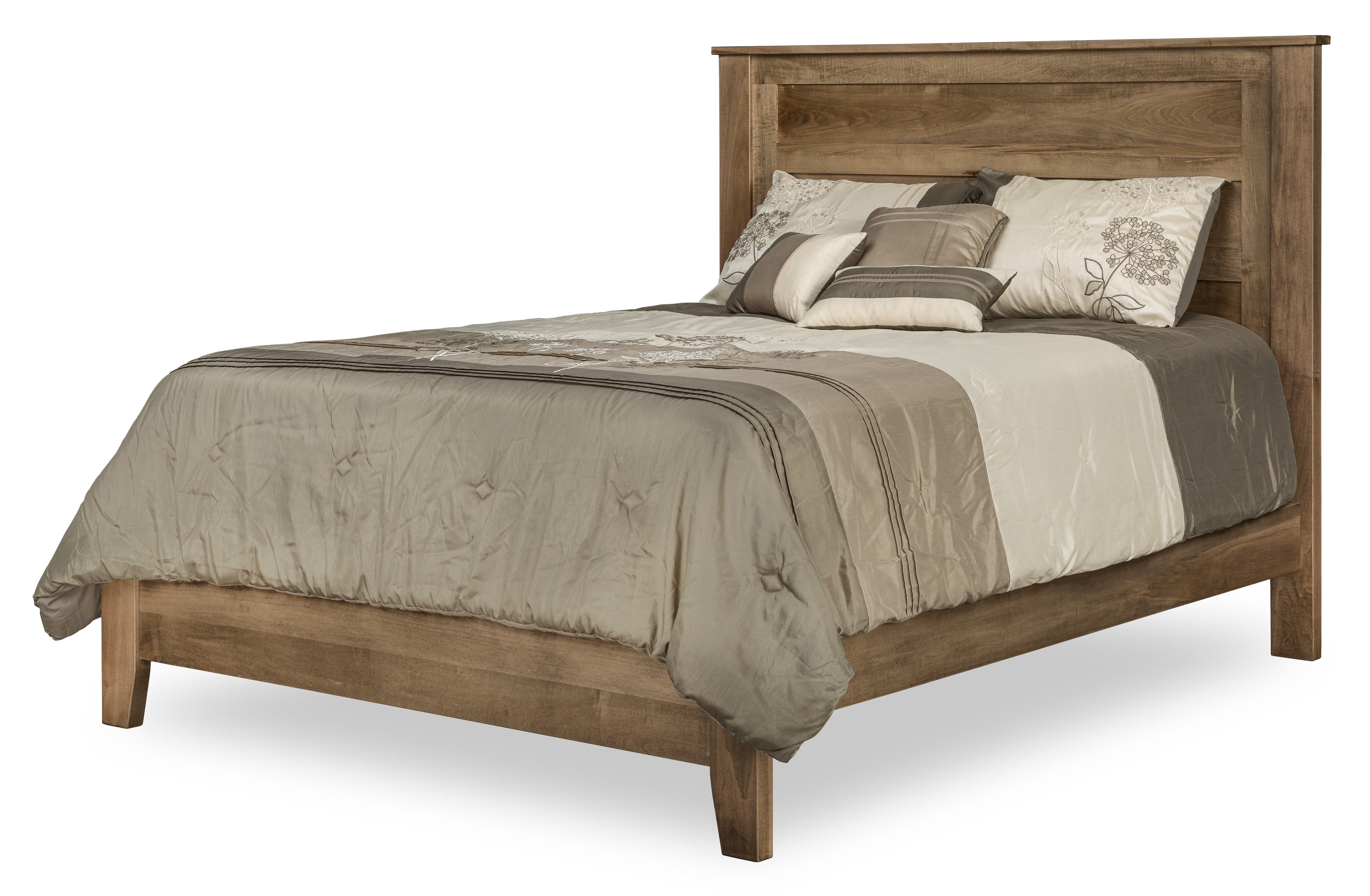 mckenzie bed in brown maple with sandstone stain
