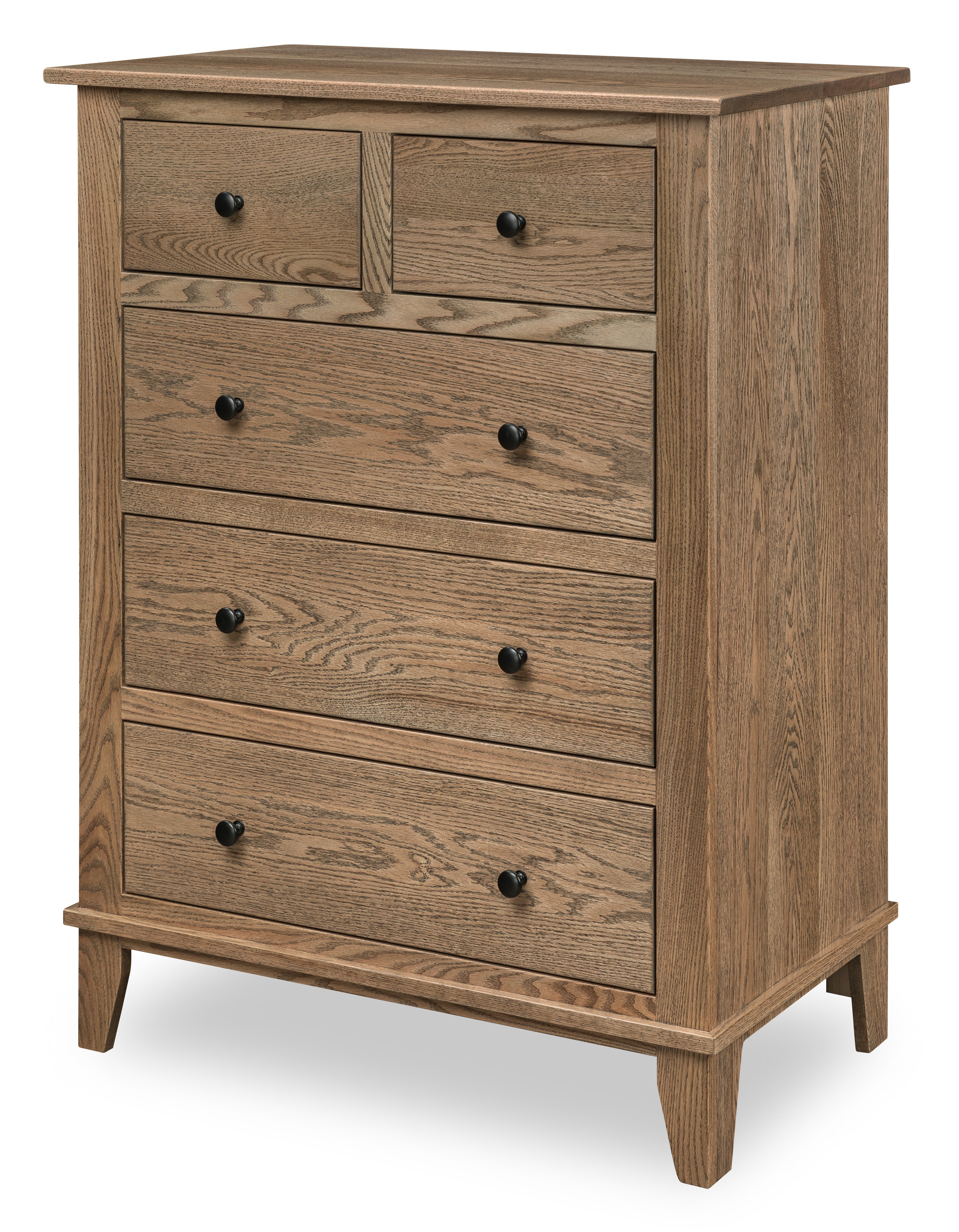 mckenzie small chest in oak wood with bel air stain