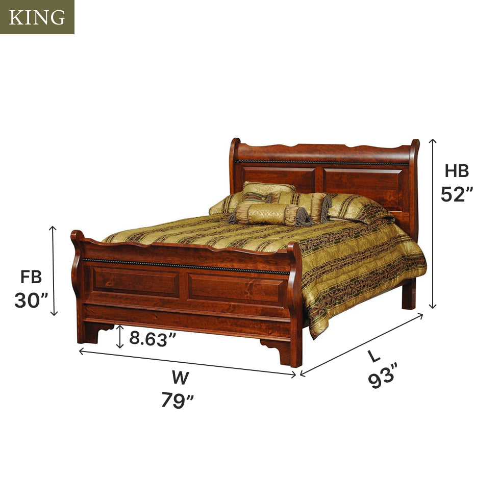 Amish Merlot Bed