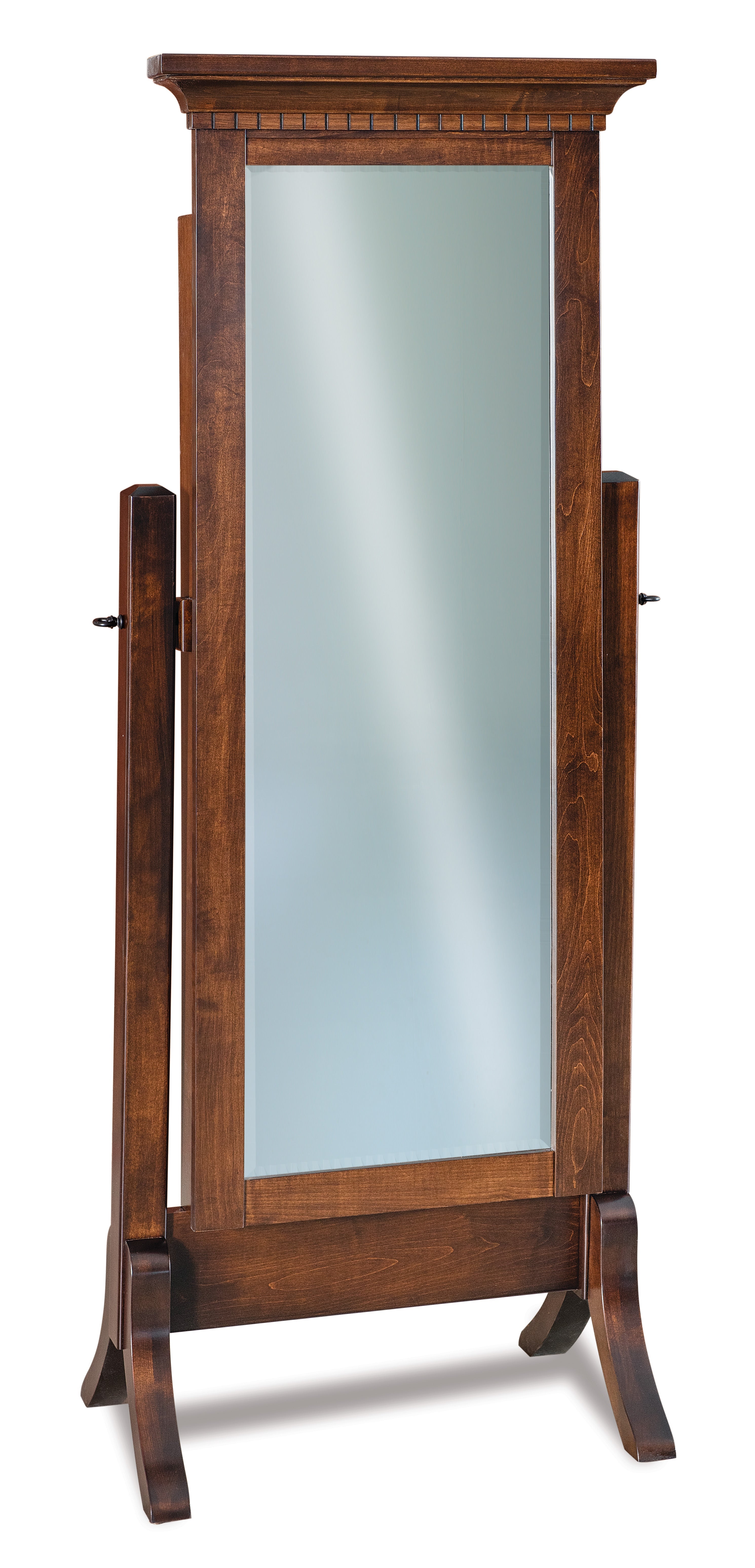 amish empire beveled cheval full length jewelry mirror