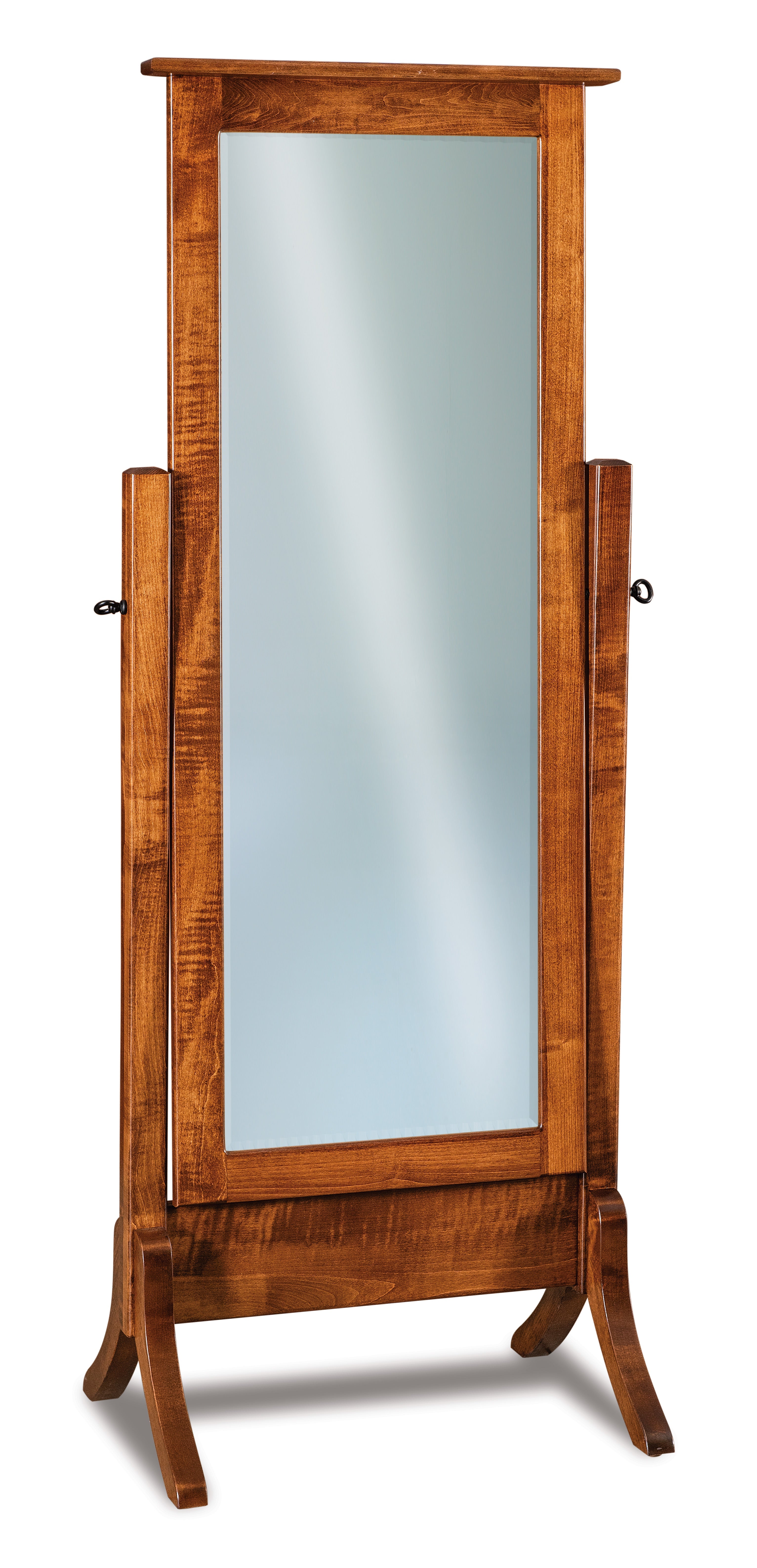 Amish Shaker Beveled Cheval Mirror