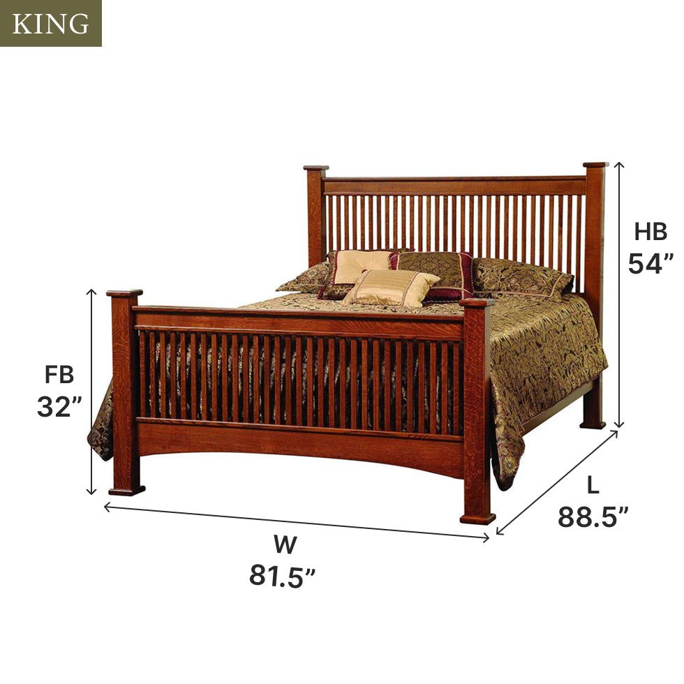 Amish Mission Bed