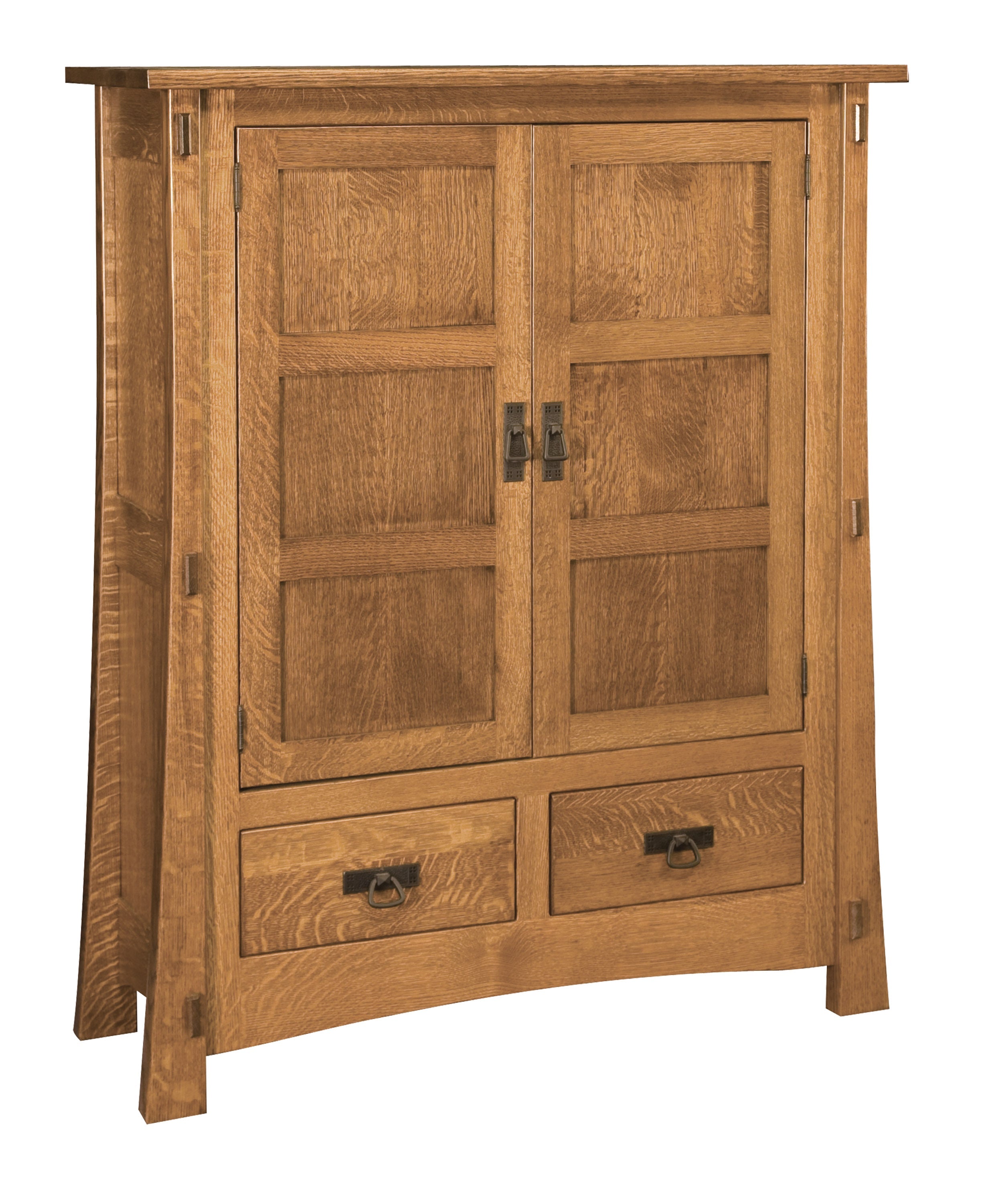 american made amish modesto display cabinet with wood doors