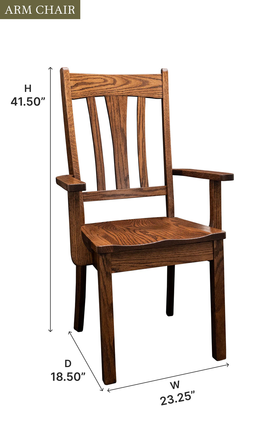 Amish Mondovi Dining Chair-Dining Chair-The Amish House