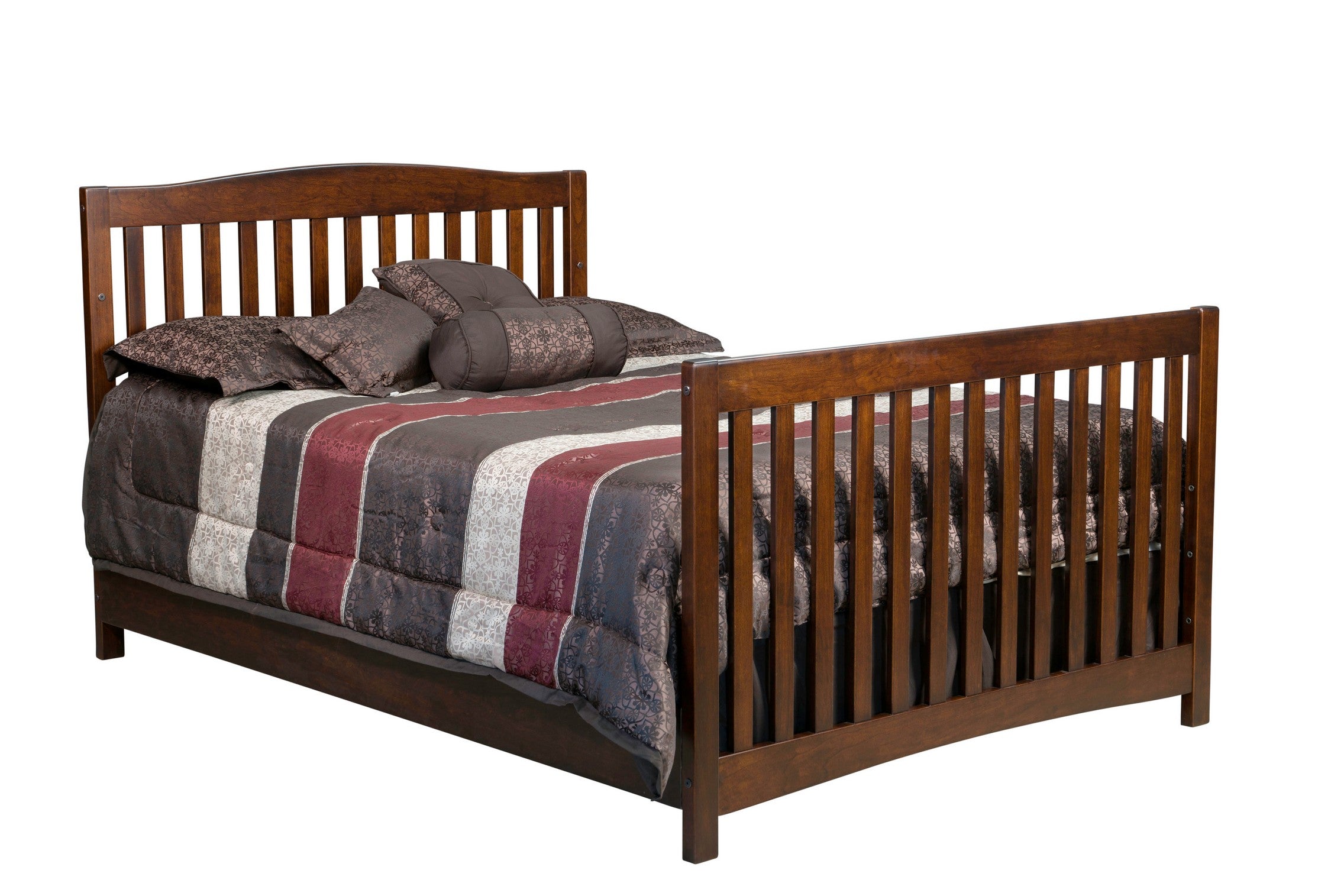monterey double bed in sap cherry with rich tobacco stain