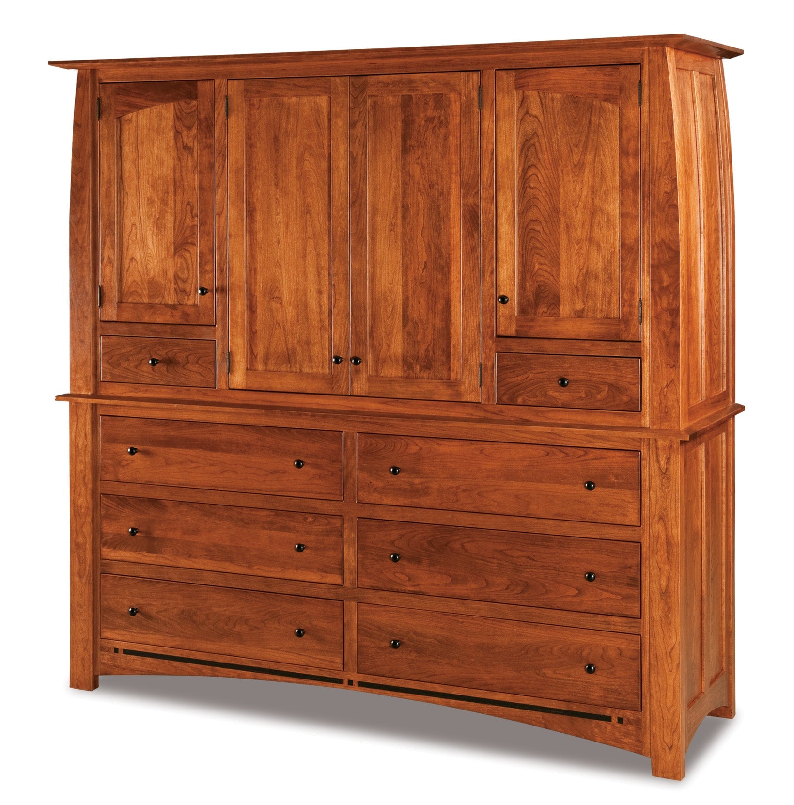 Amish Boulder Creek Chest Eight Drawer and Four Door