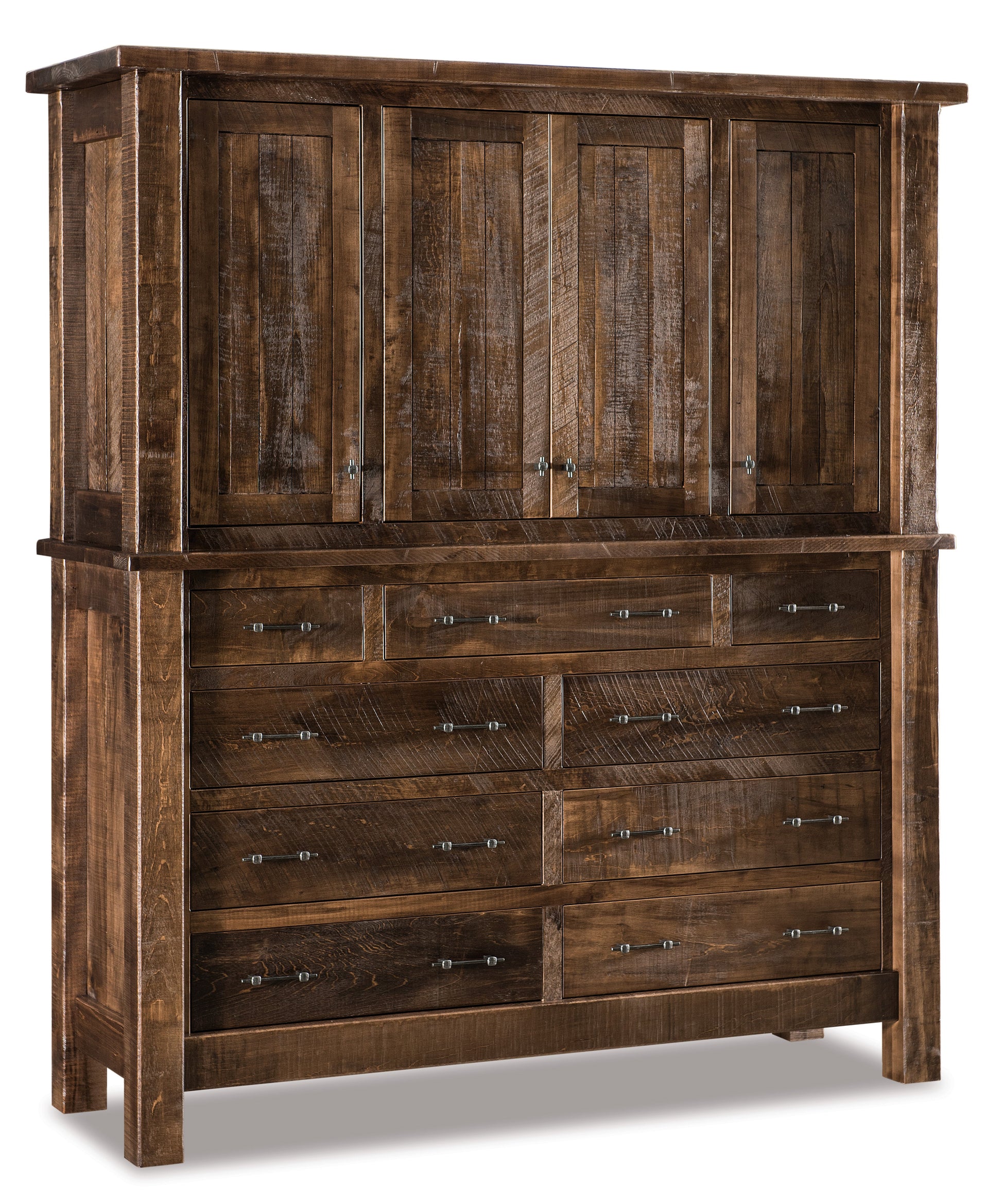 american made amish yellowstone nine drawer four door mule chest