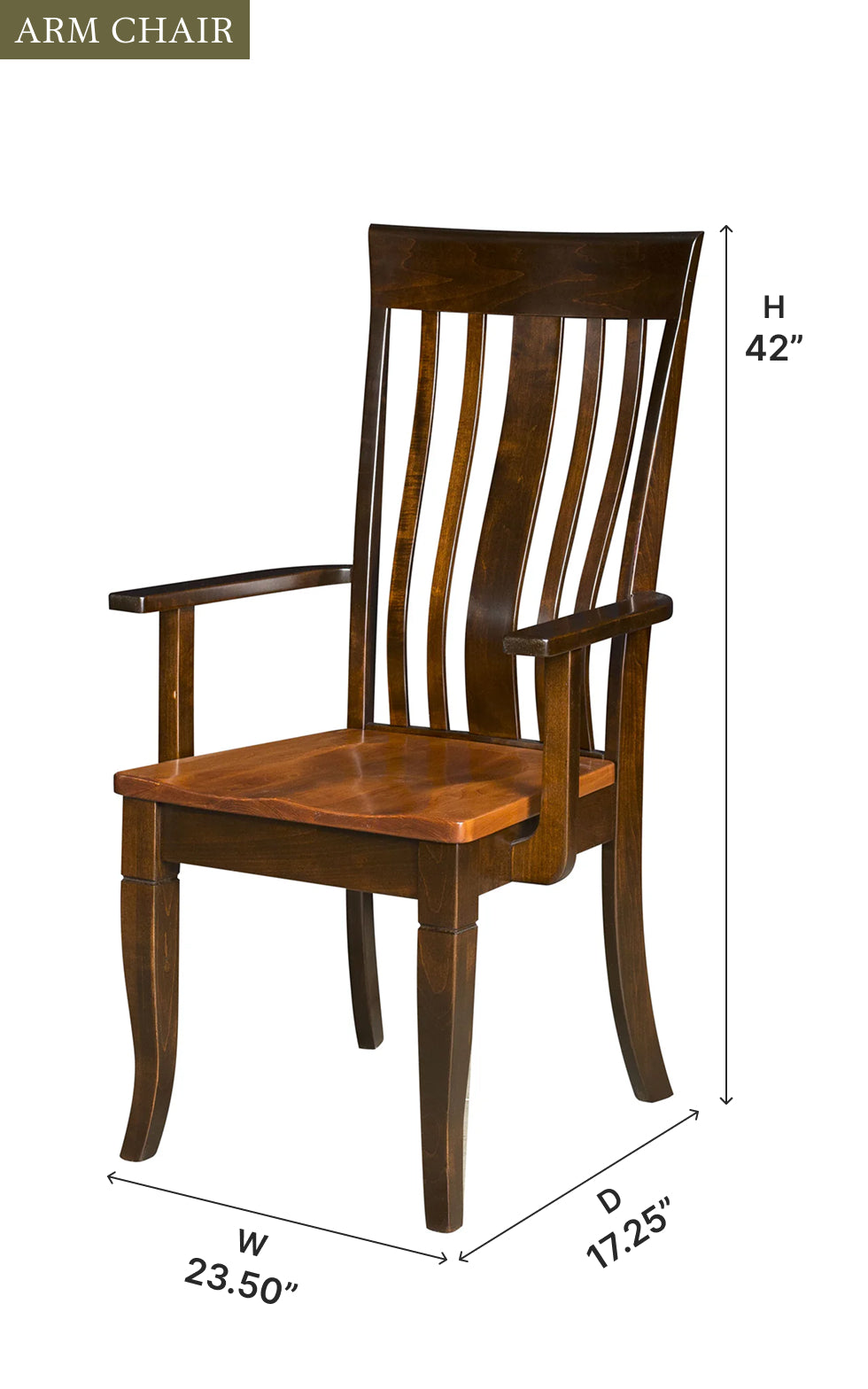 Amish Newbury Dining Chair - Thumbnail 5