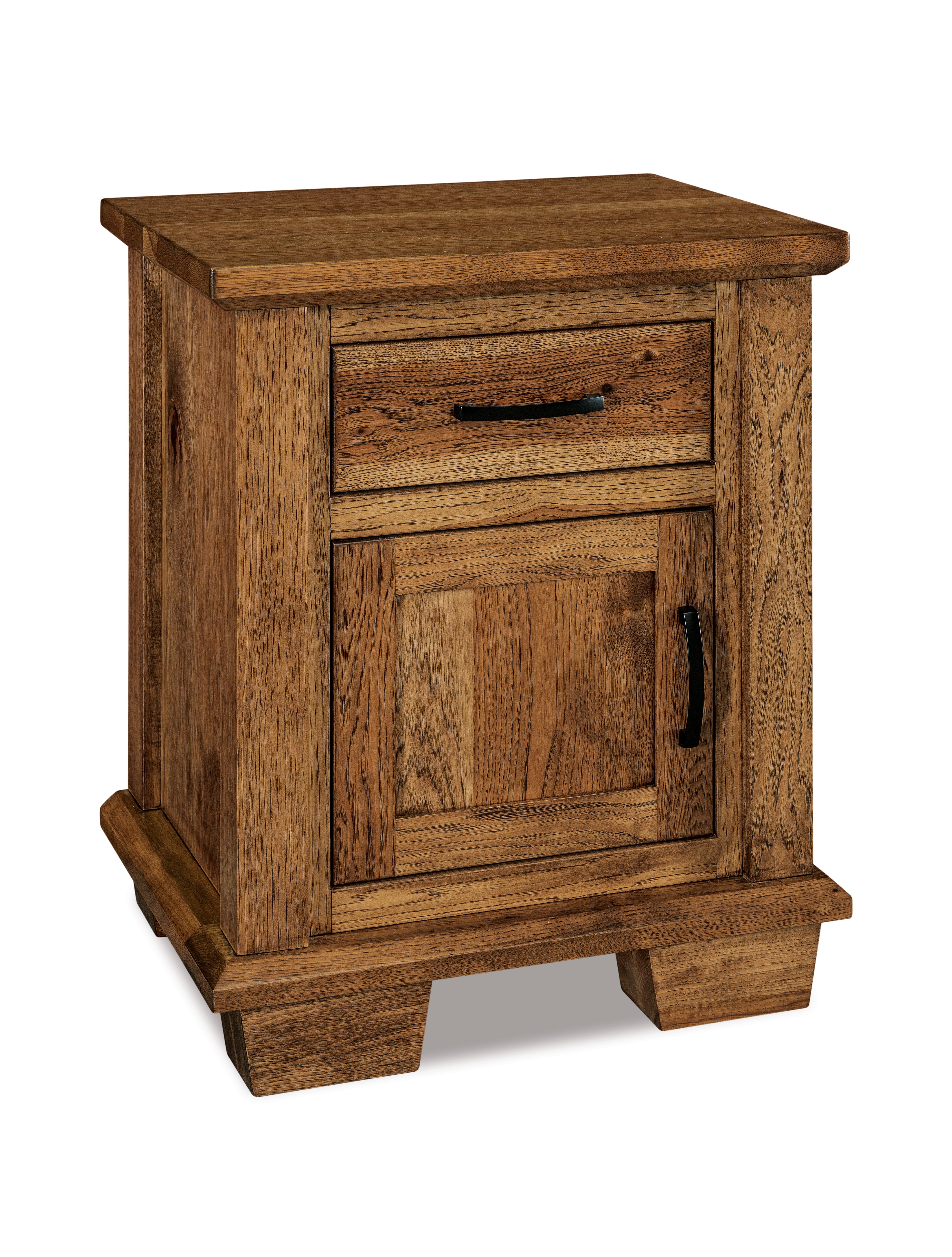 american made amish burlington one drawer one door nightstand