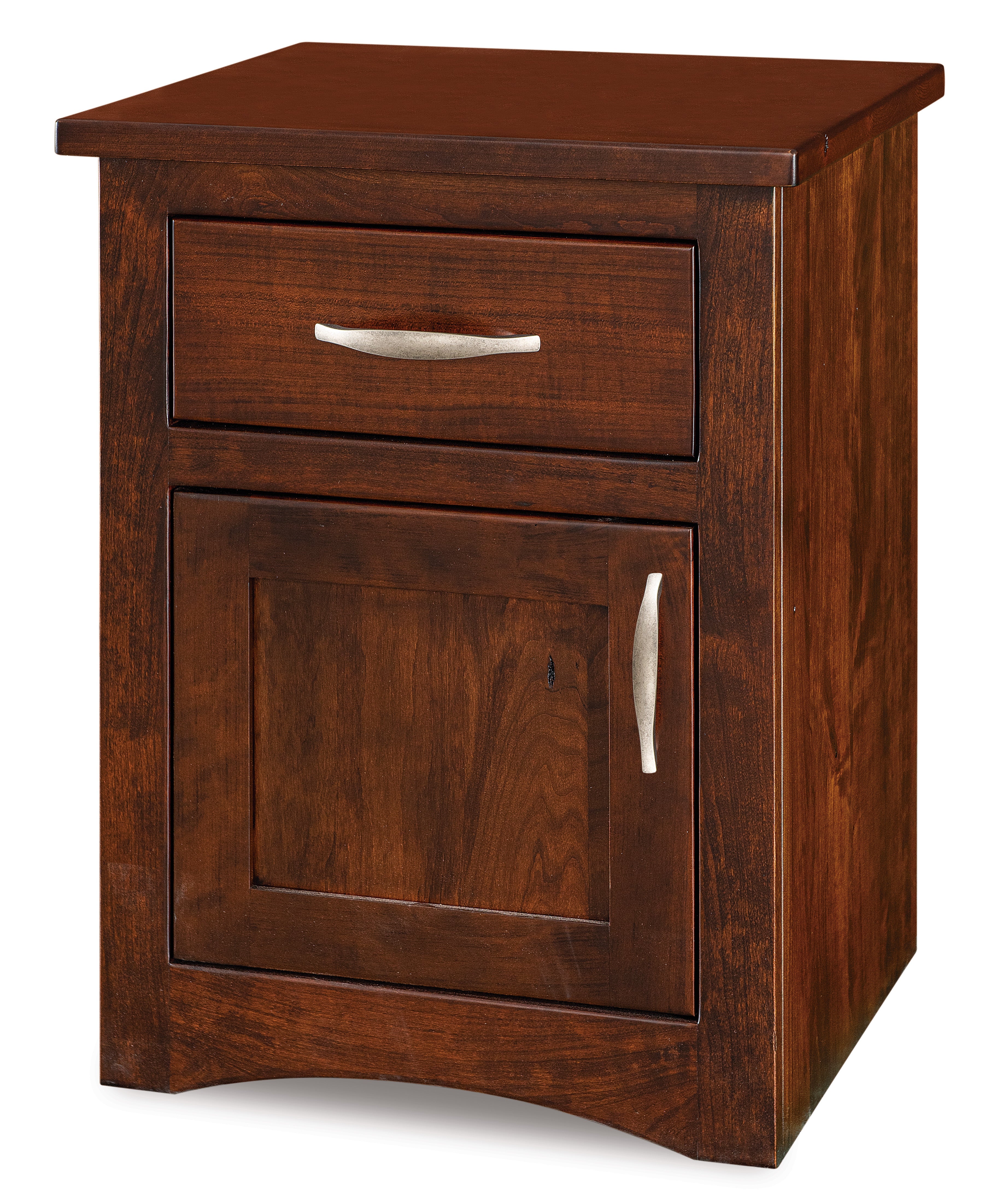 american made amish denver one drawer one door nightstand