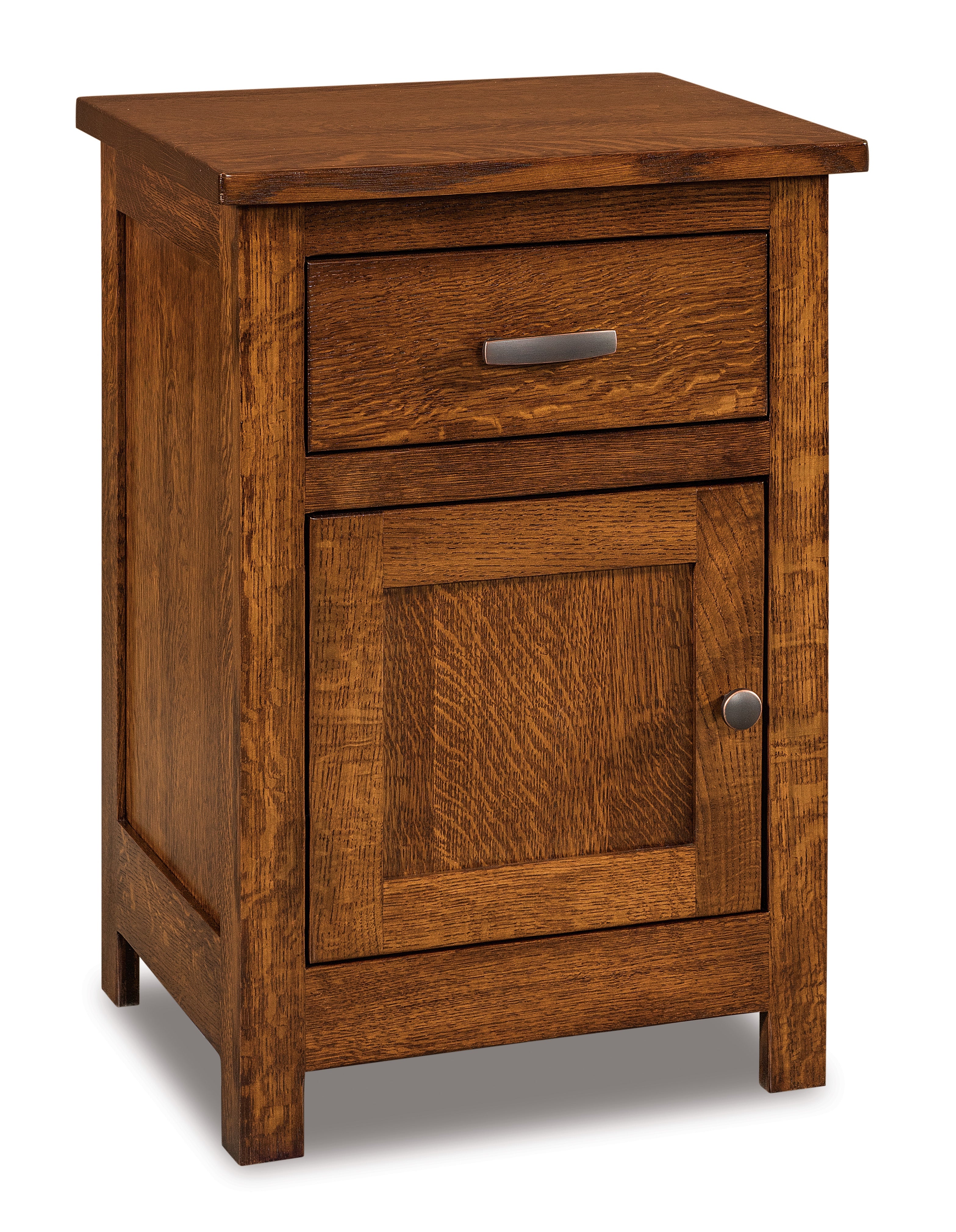 Amish Flush Mission One Drawer Nightstand