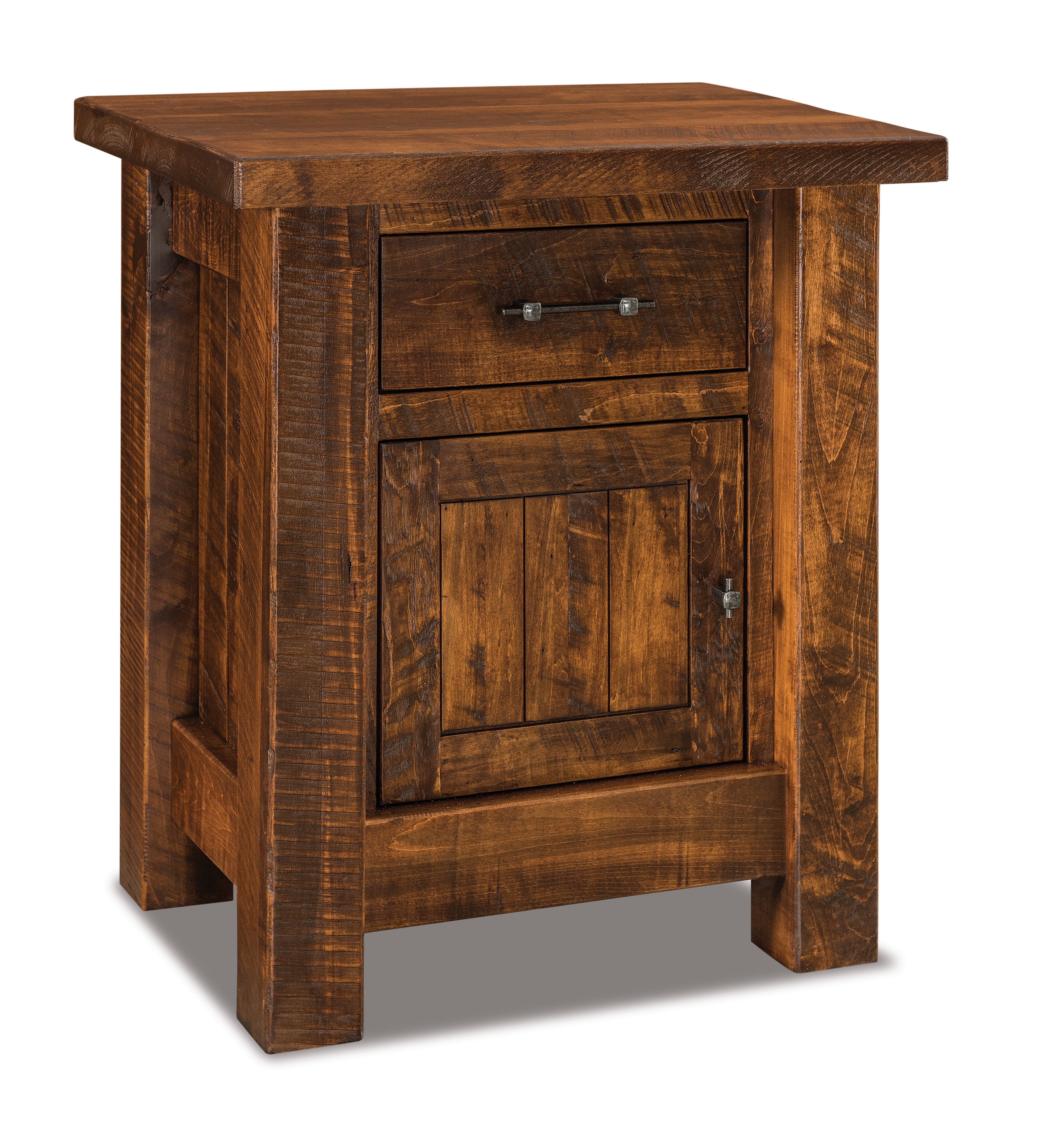 american made amish yellowstone one drawer one door nightstand