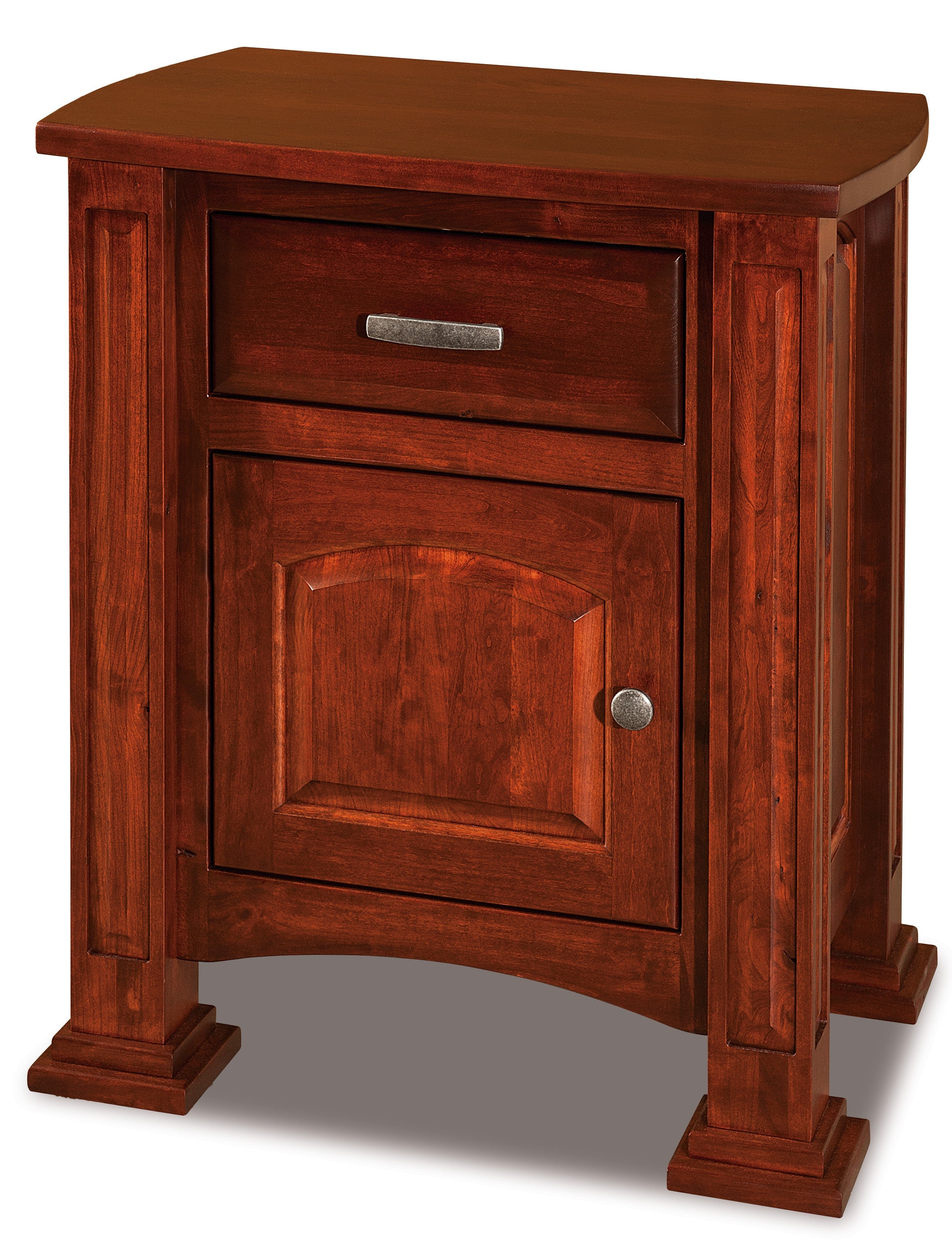 american made amish lexington one drawer one door nightstand