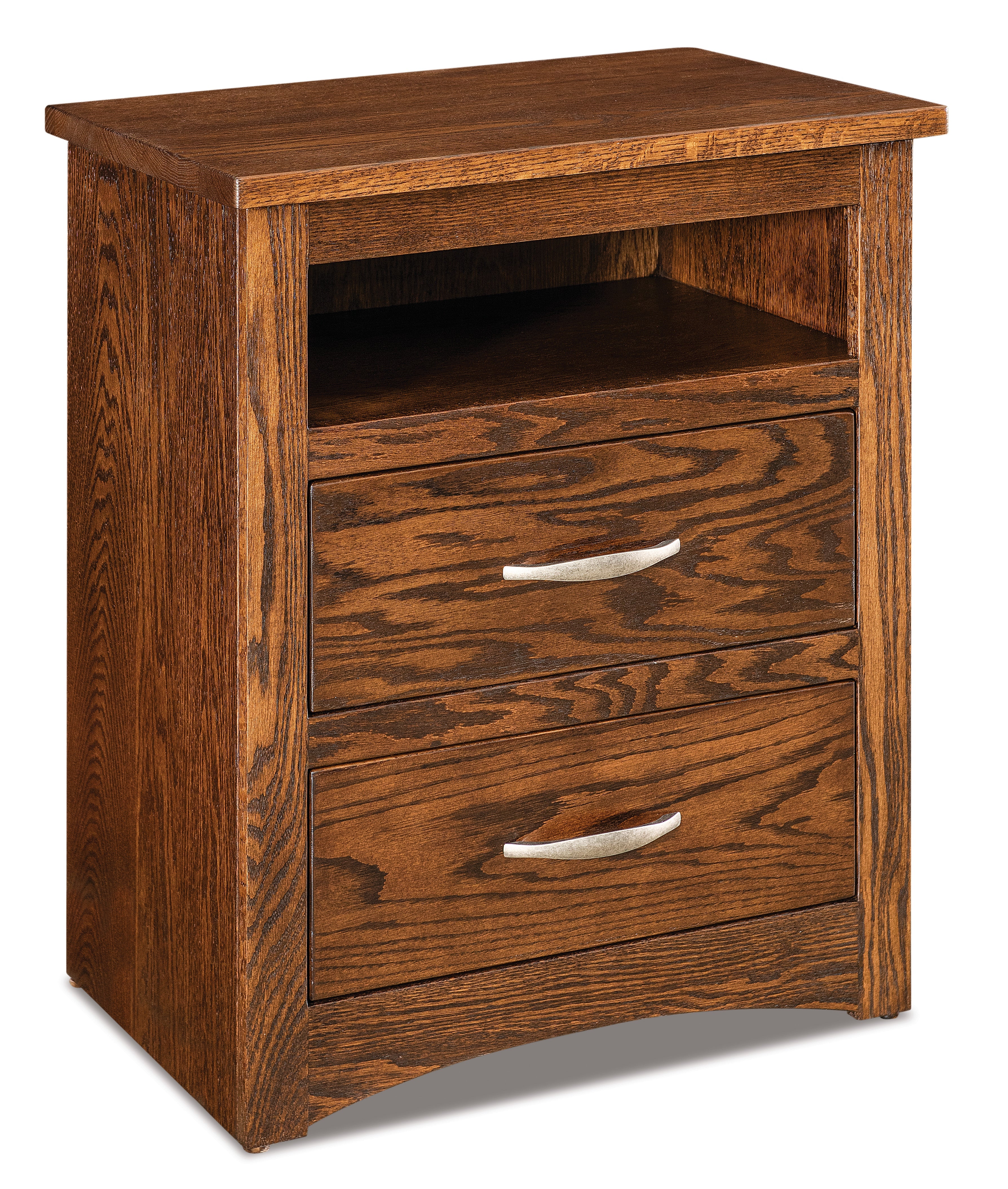 american made amish denver two drawer nightstand