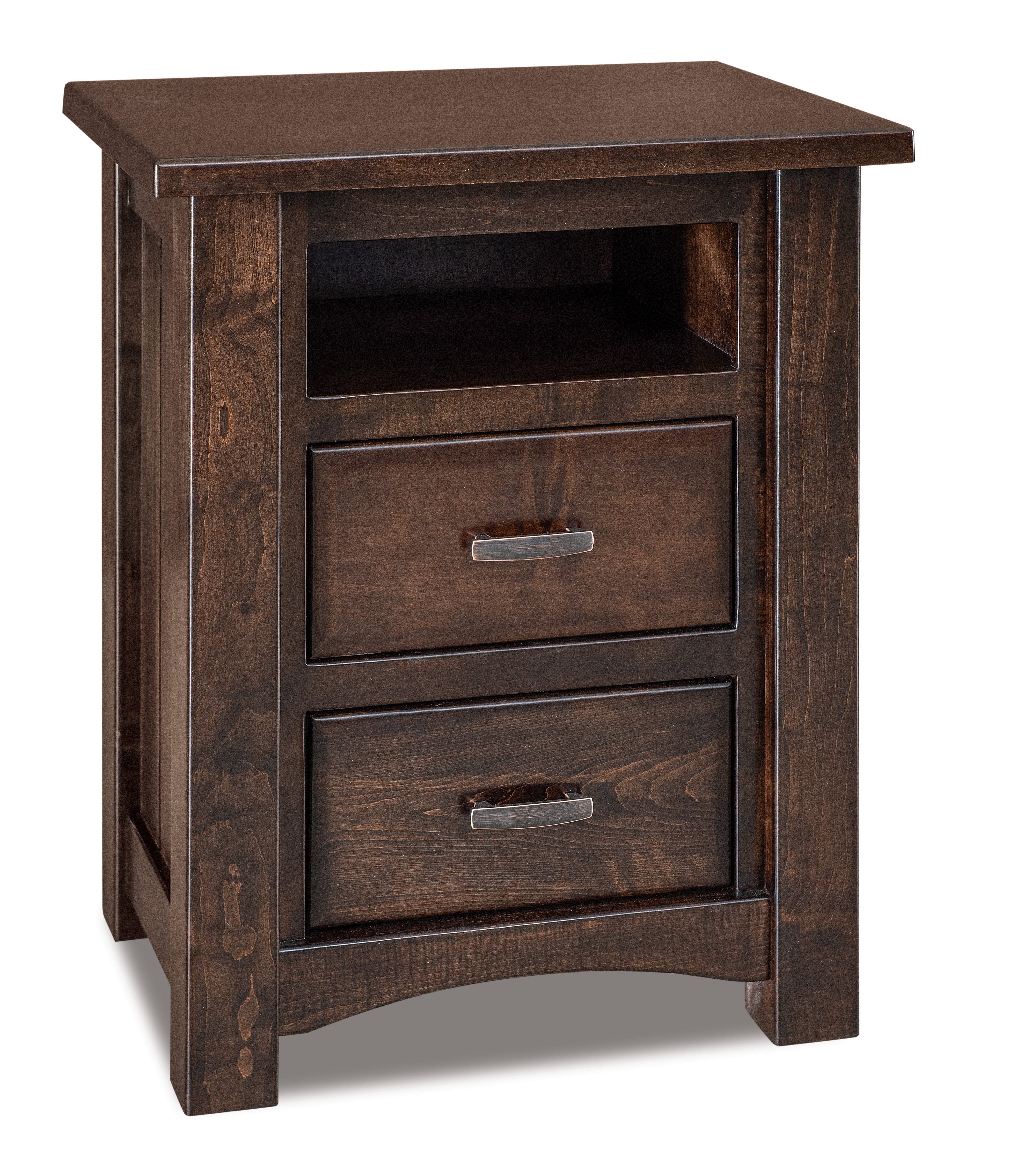 Amish Timbra Two Drawer Nightstand