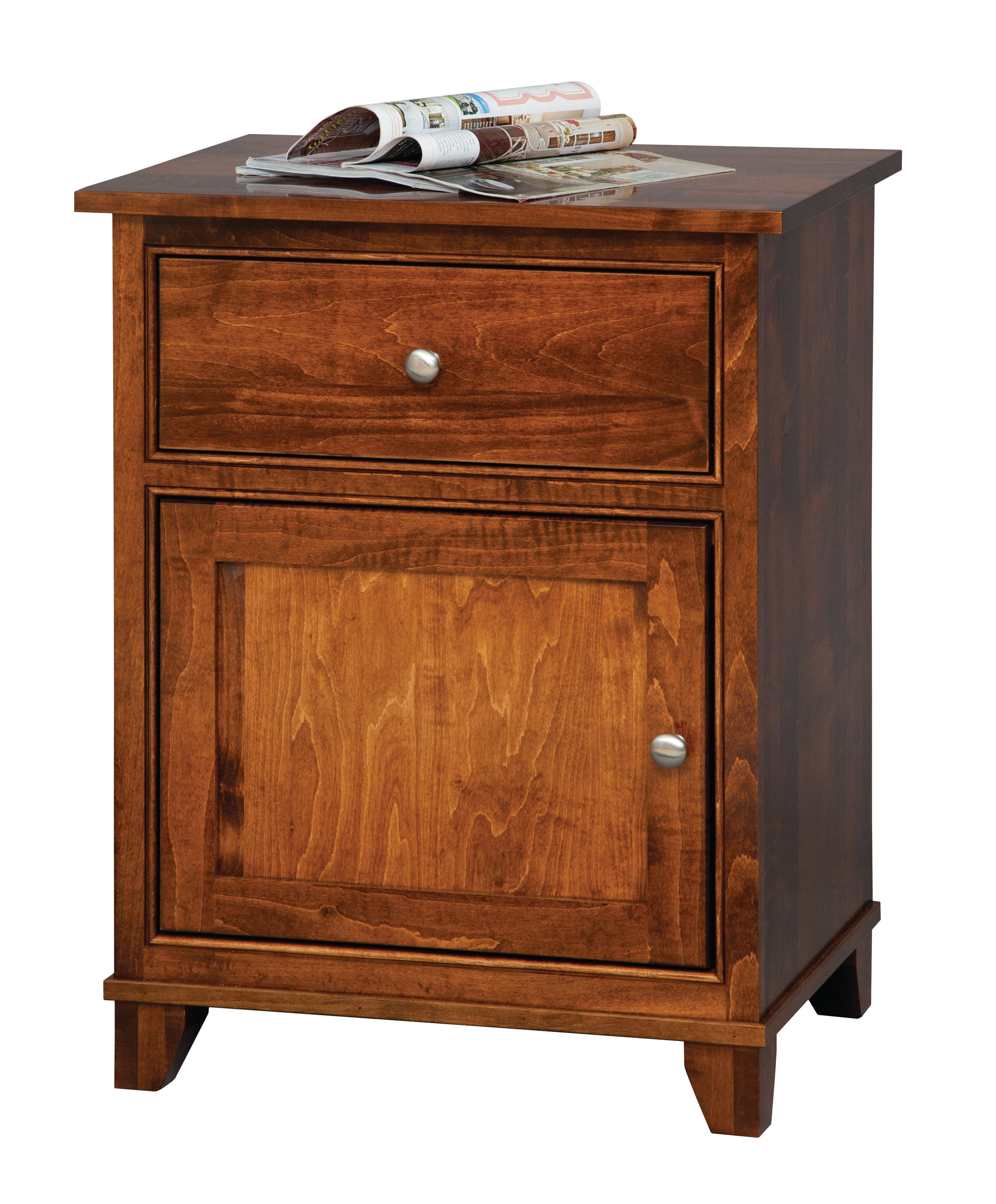 Amish Hyland Park One Drawer One Door Nightstand