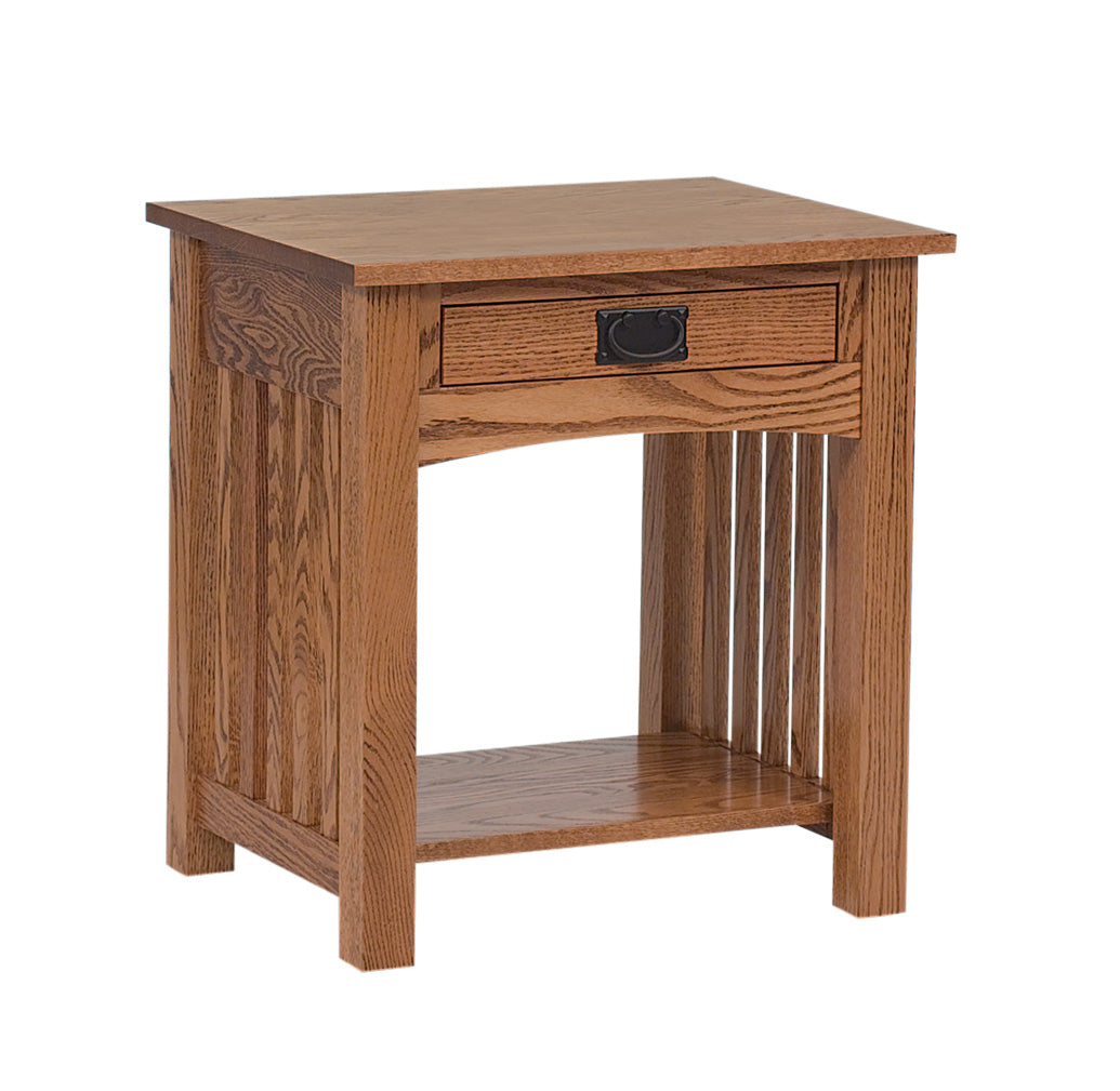 Amish Schwartz Mission One Drawer Nightstand