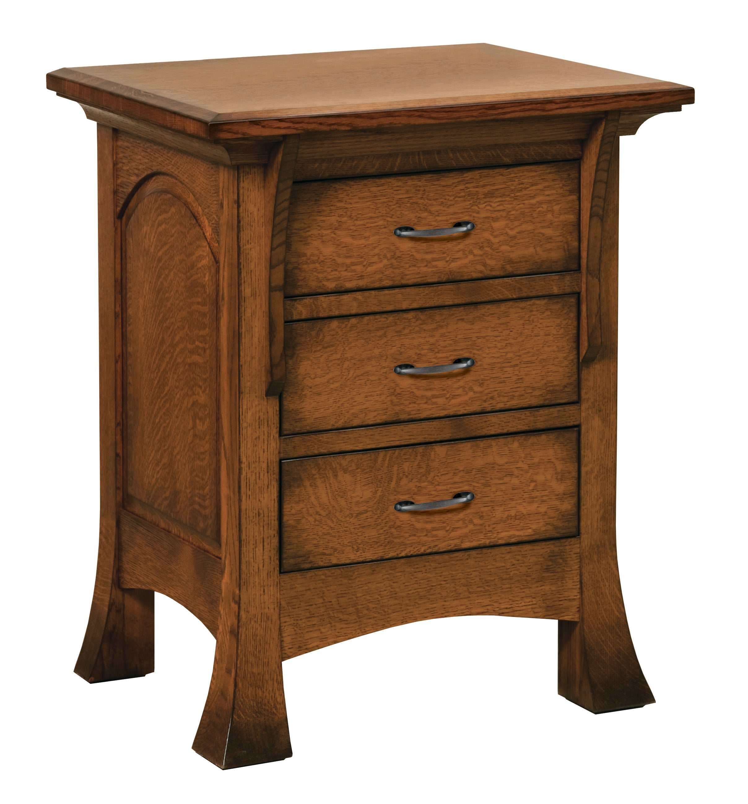 american madrh breckenridge three drawer nightstand