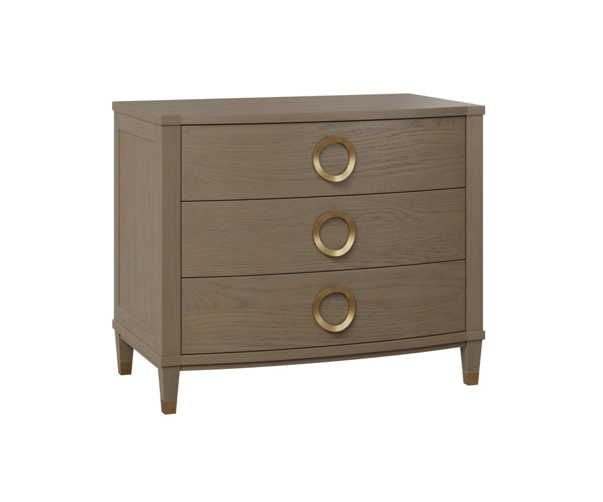 Amish Claire Three Drawer Nightstand