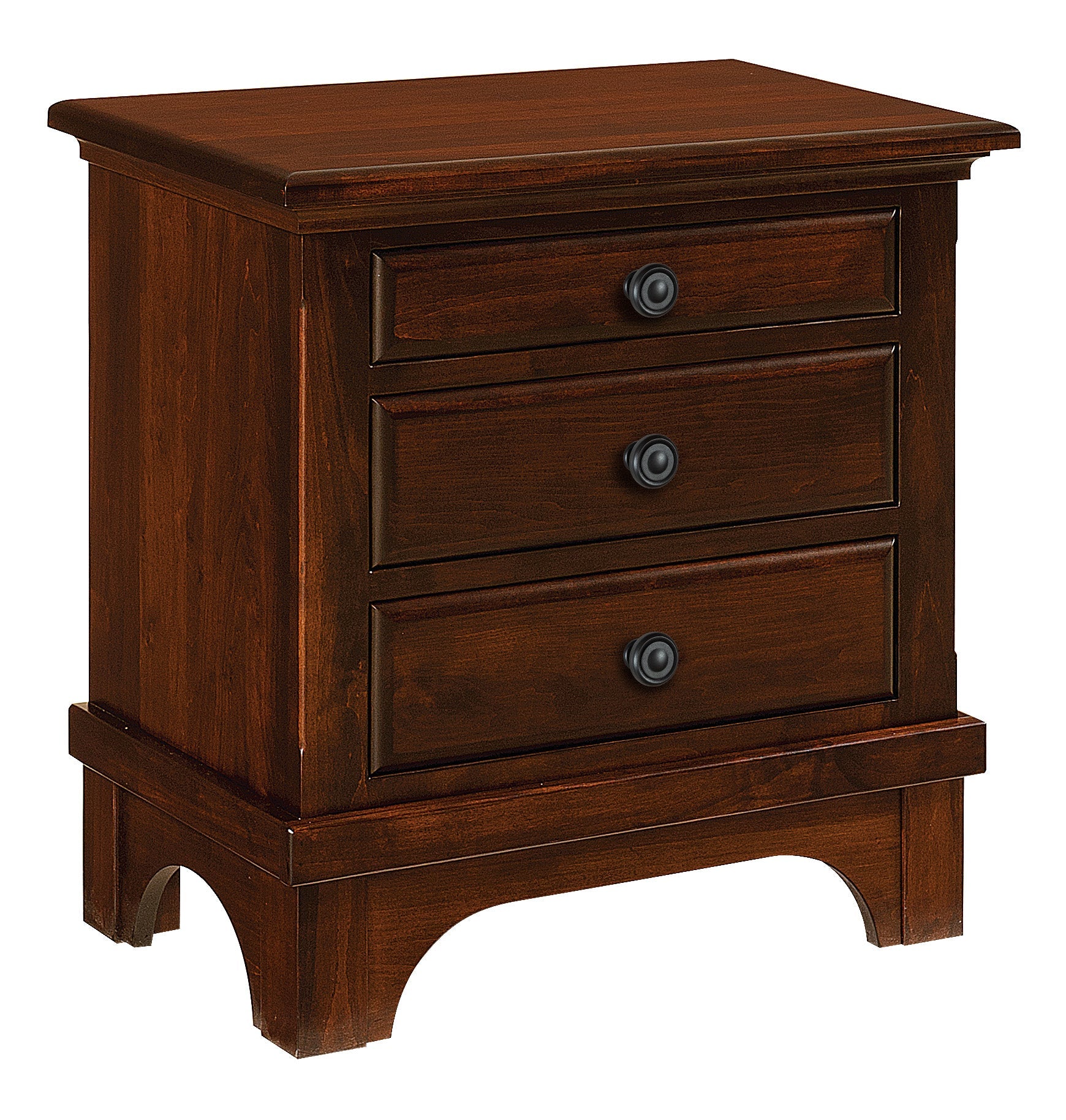 Amish Hamilton Court Three Drawer Nightstand