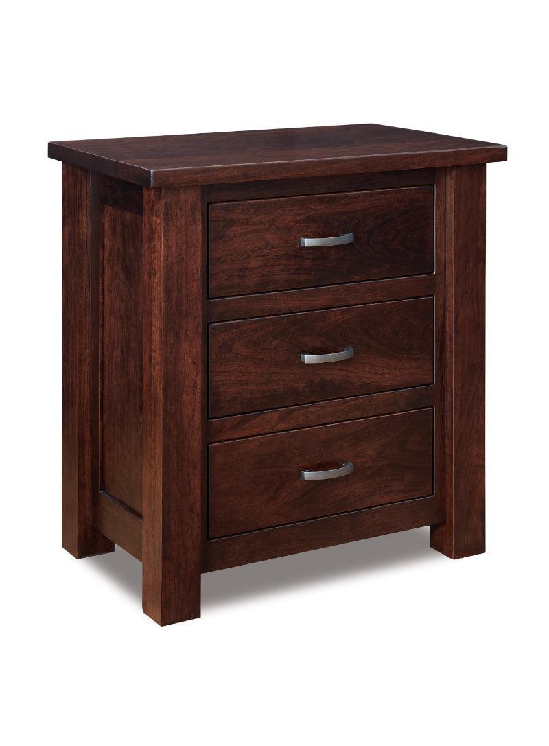 Amish Heidi Three Drawer Nightstand