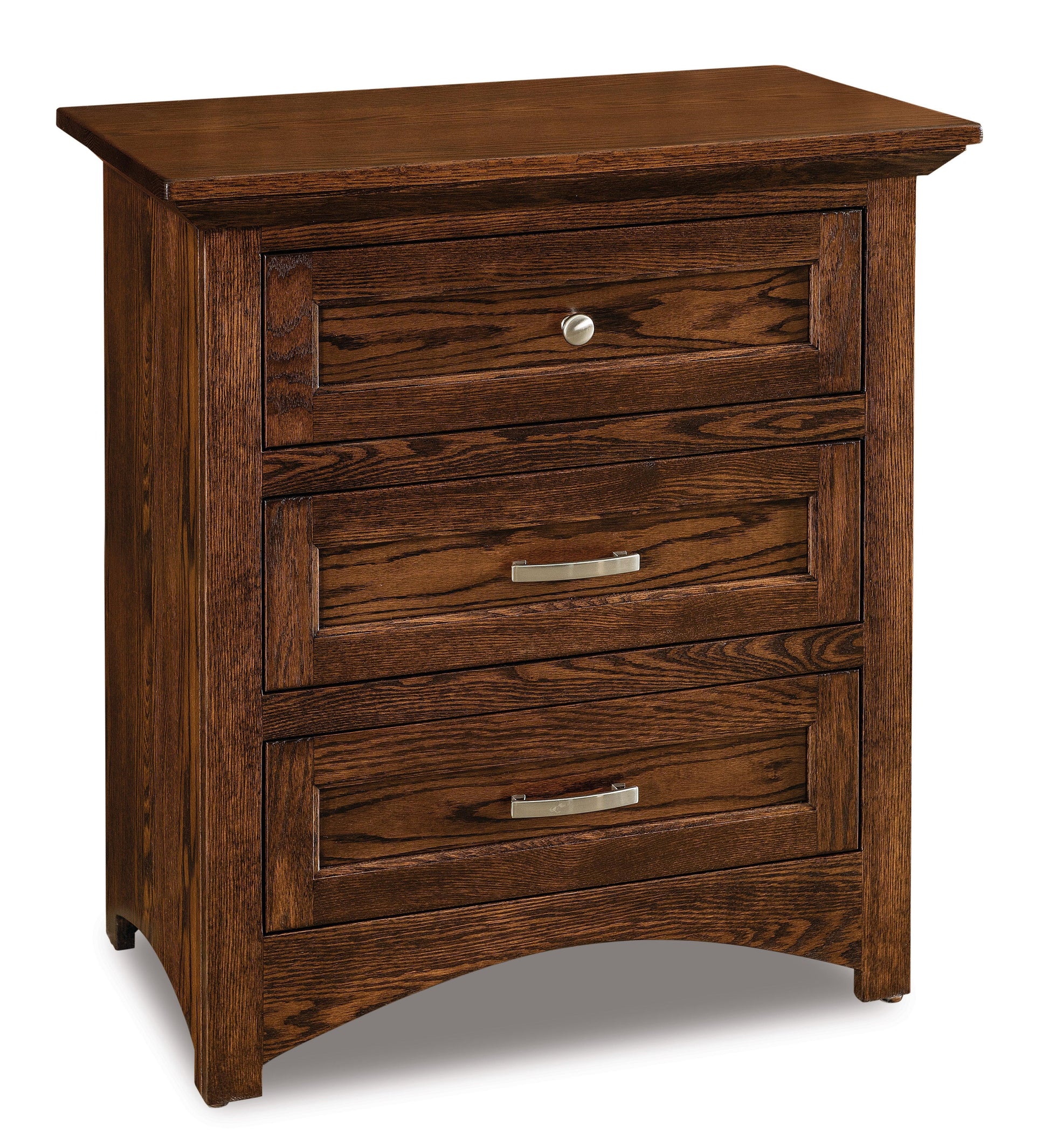 american made amish lincoln three drawer nightstand