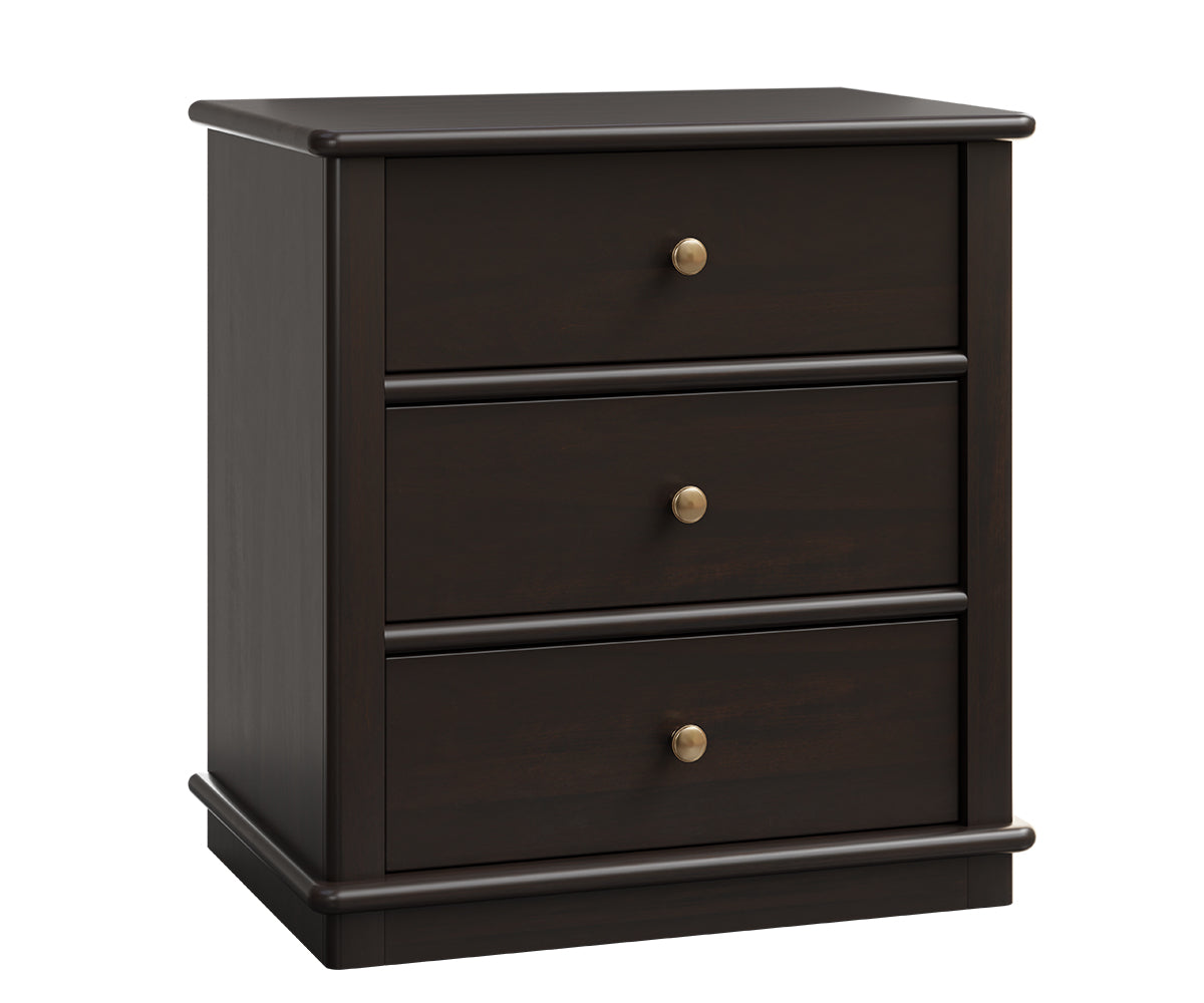 Amish Nichole Three Drawer Nightstand