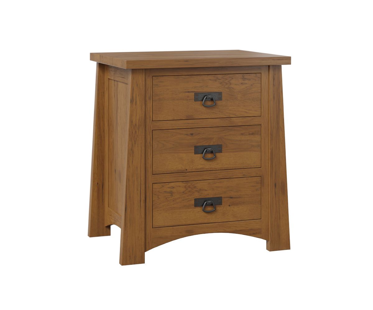 Amish Rock Creek Three Drawer Nightstand