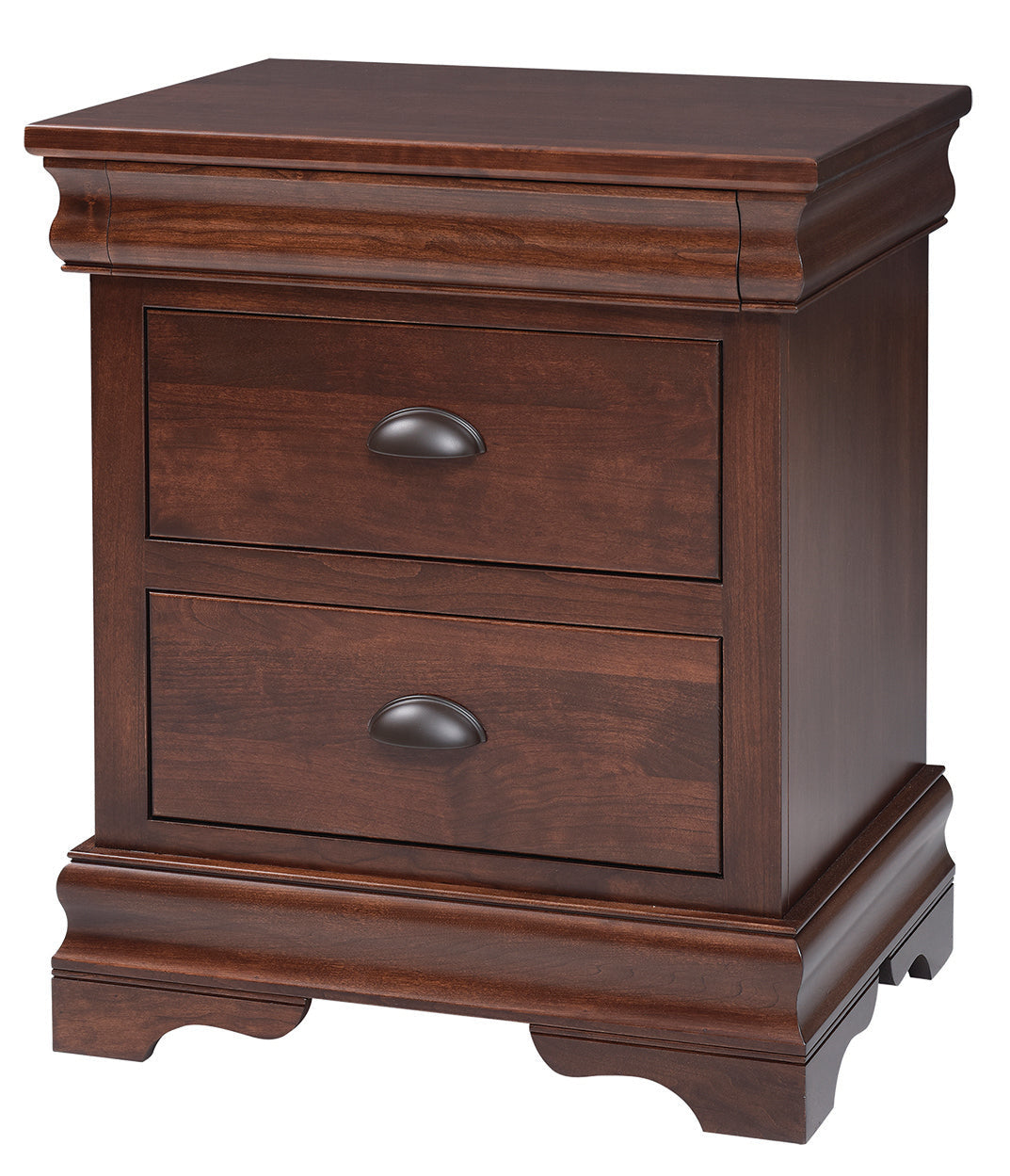 Amish Luxembourg Two Drawer Nightstand