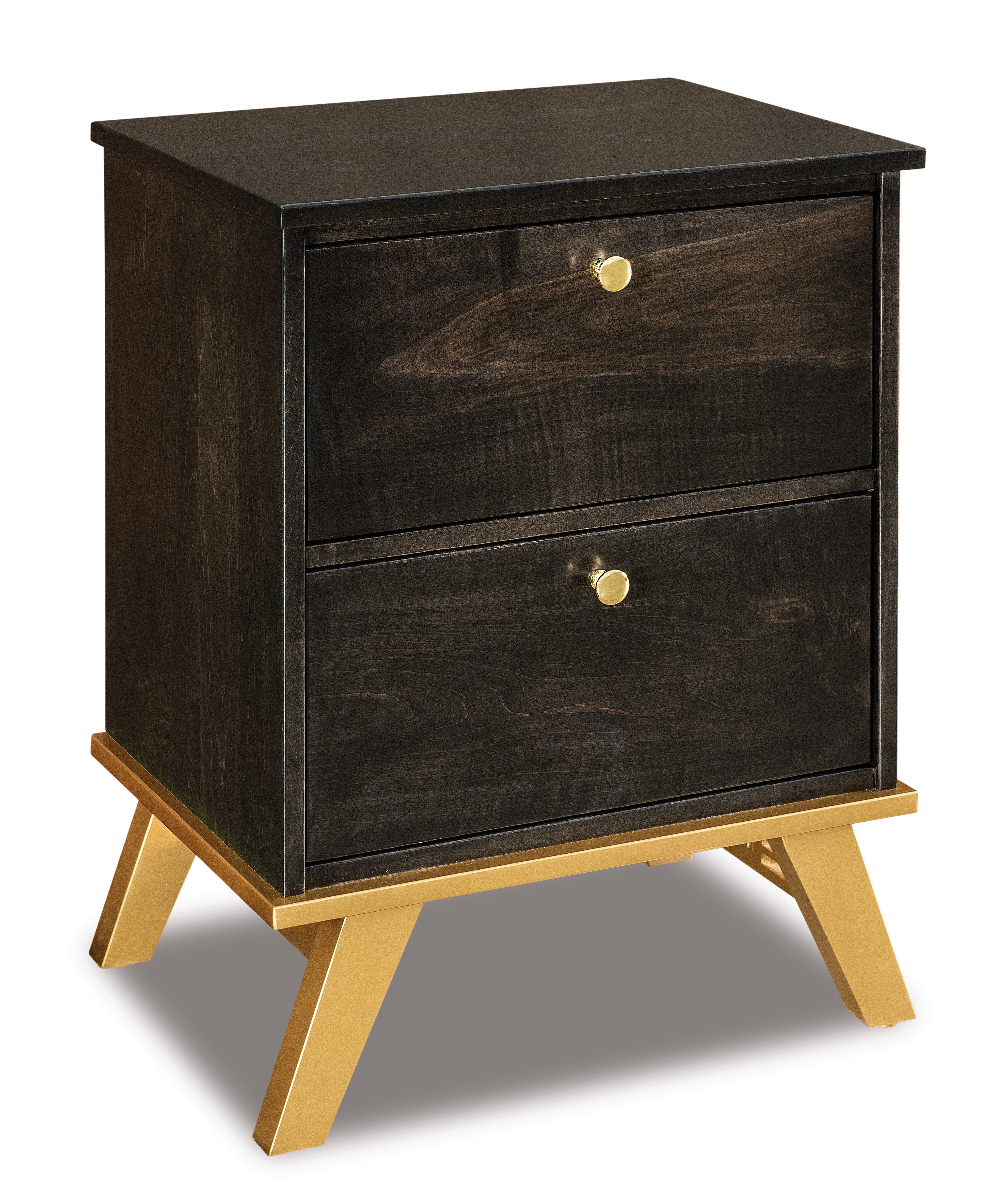 american made amish liberty two drawer nightstand