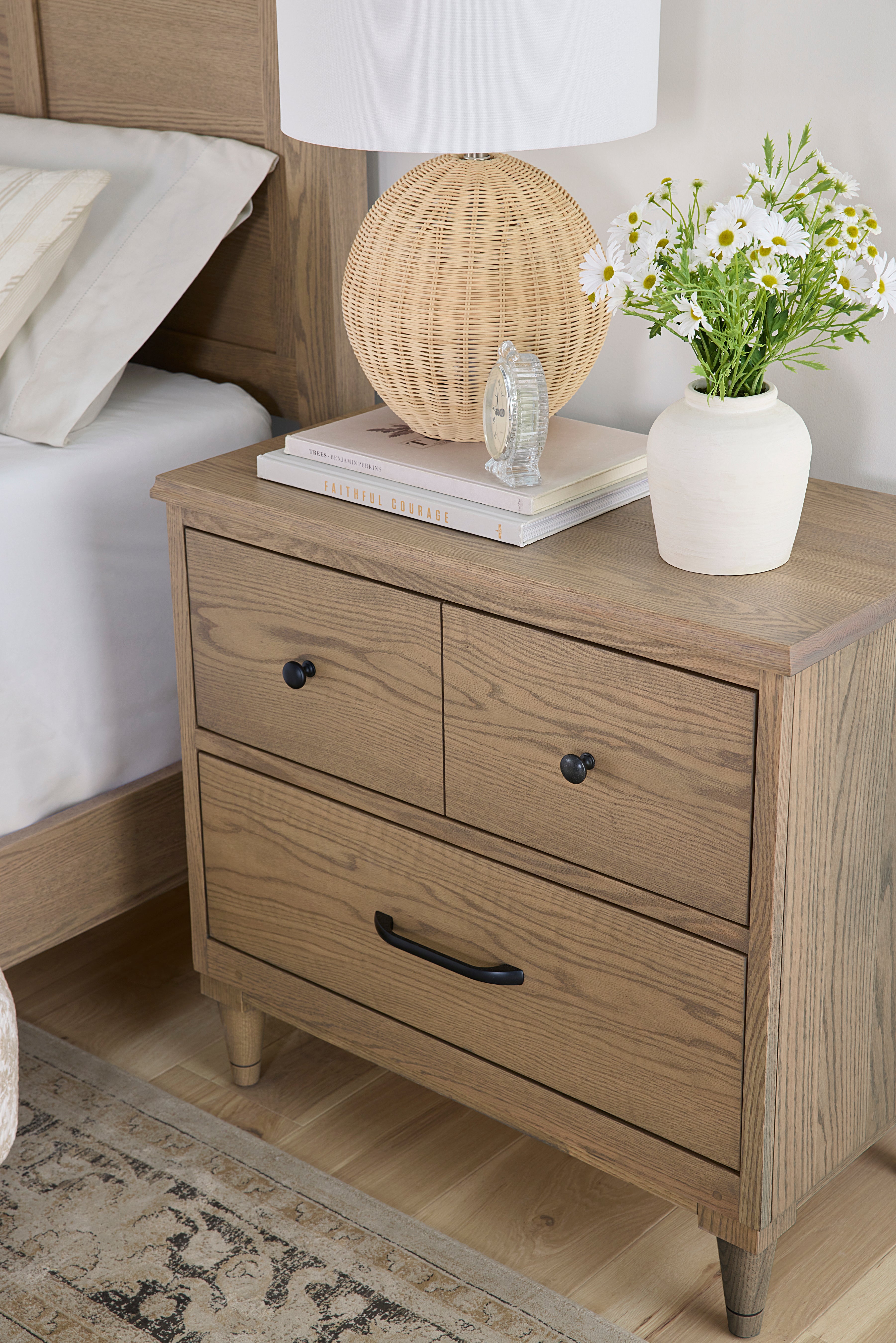 Amish Edinburg Two Drawer Nightstand