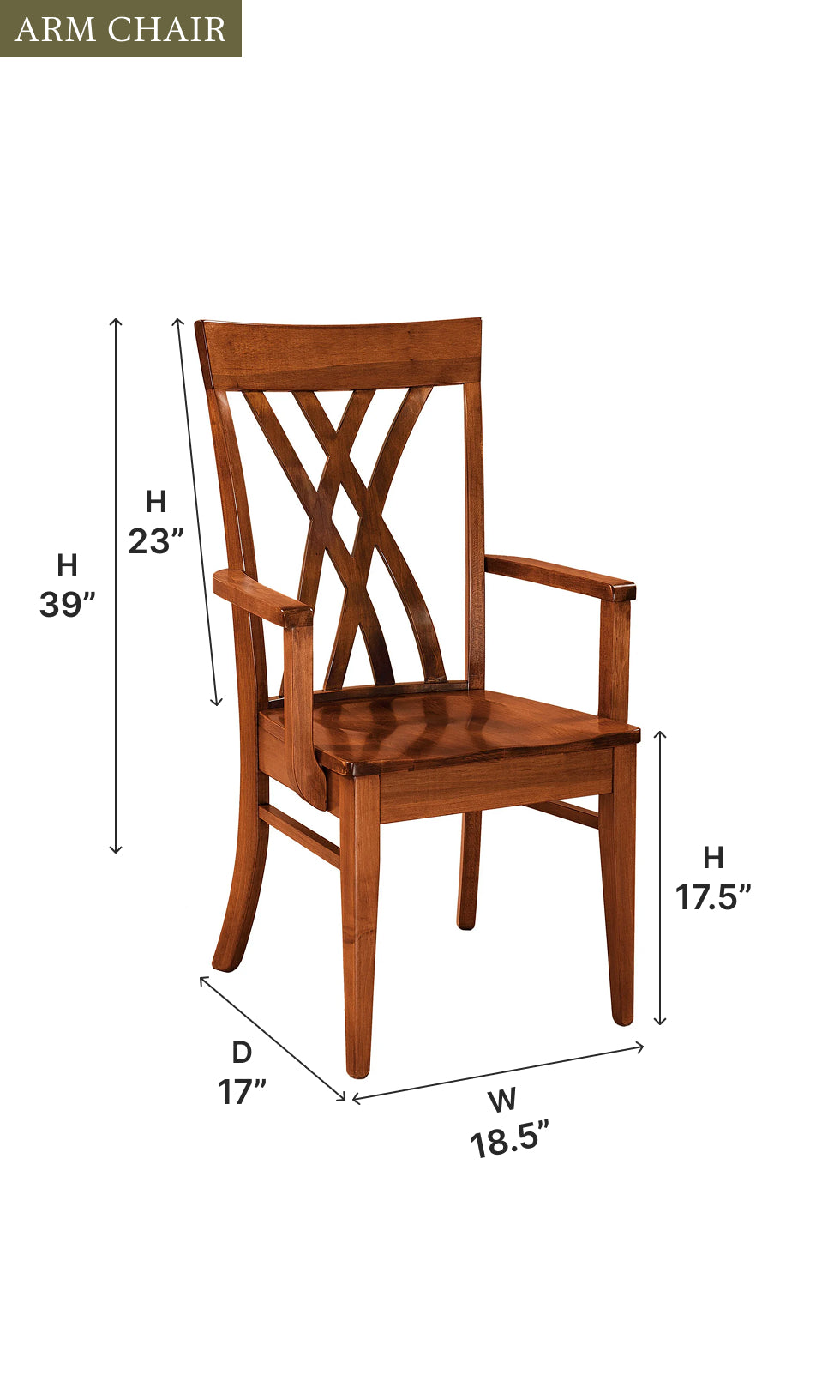 Amish Oleta Chair - Thumbnail 3