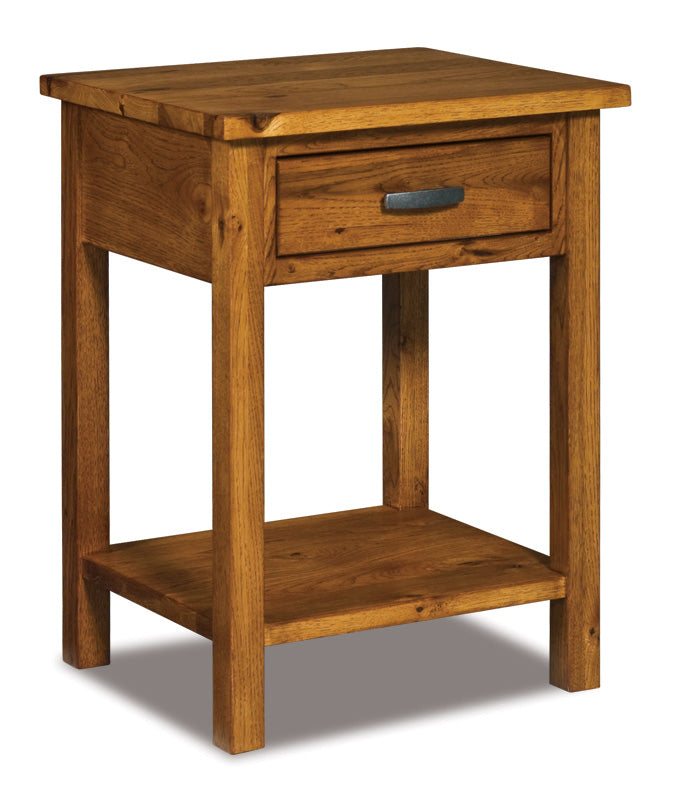 Amish Flush Mission One Drawer Nightstand