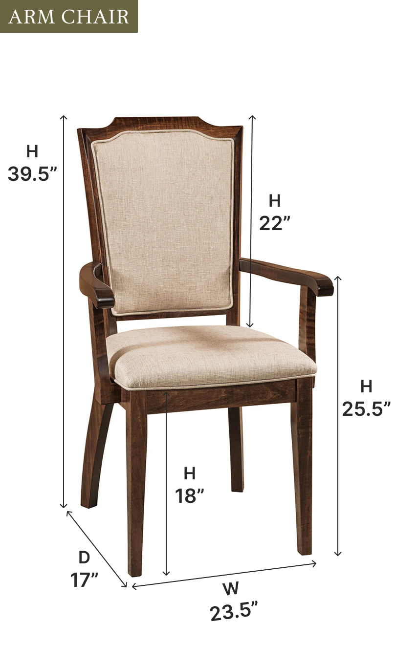 Amish Palmer Dining Chair - Thumbnail 5
