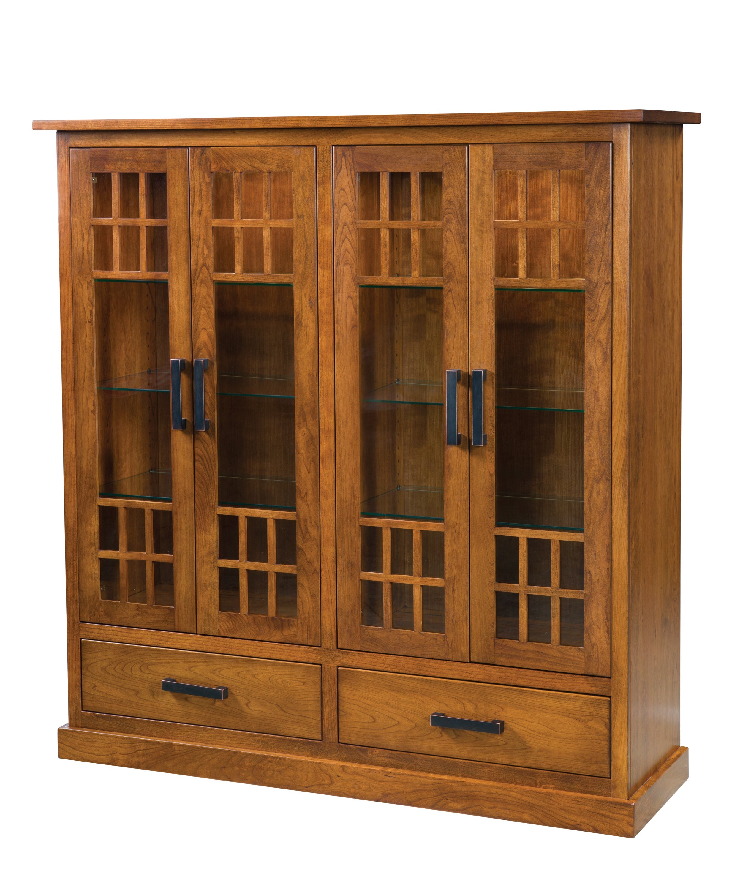 american made amish parker display cabinet