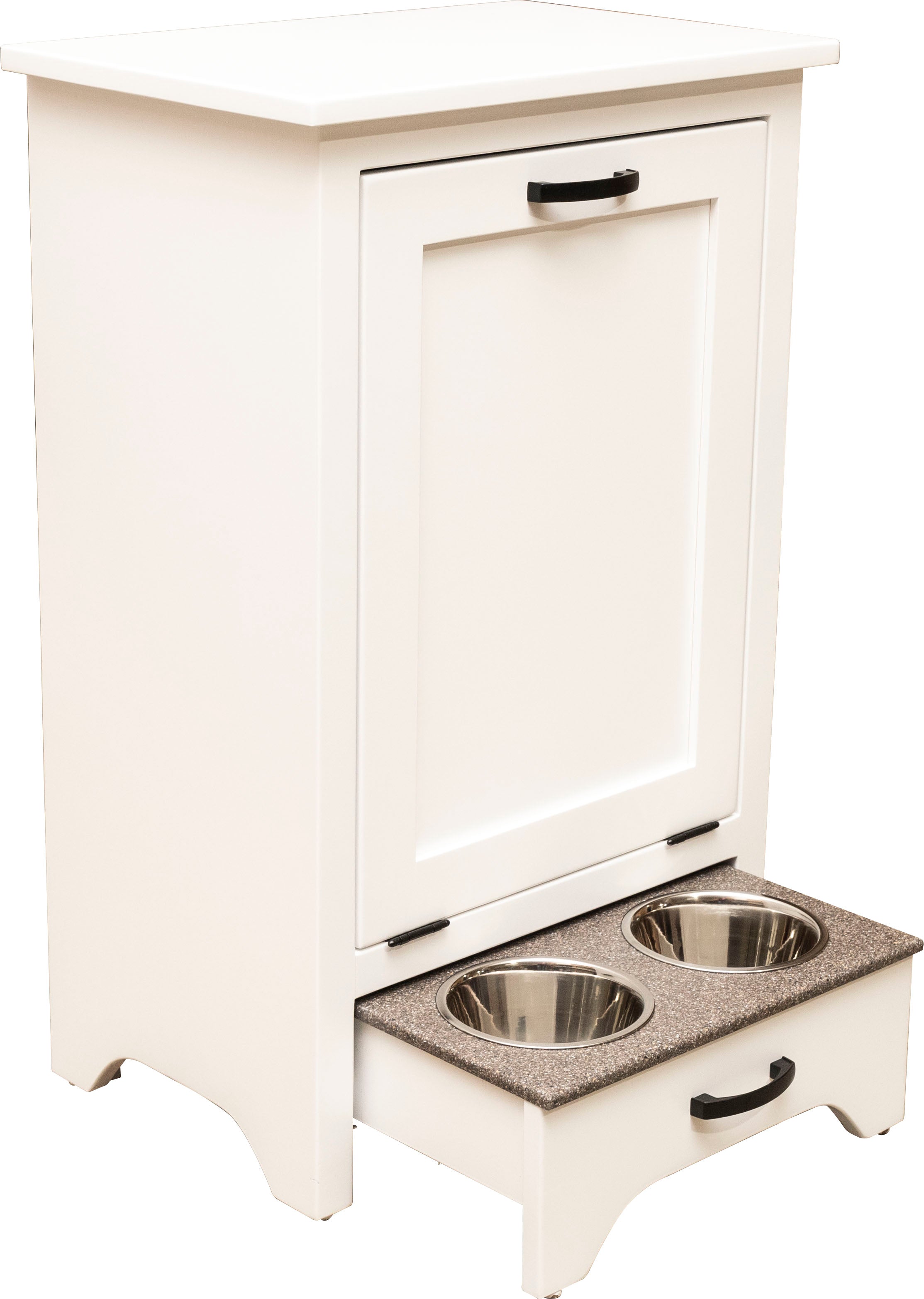 american made roseville pet dining station and storage