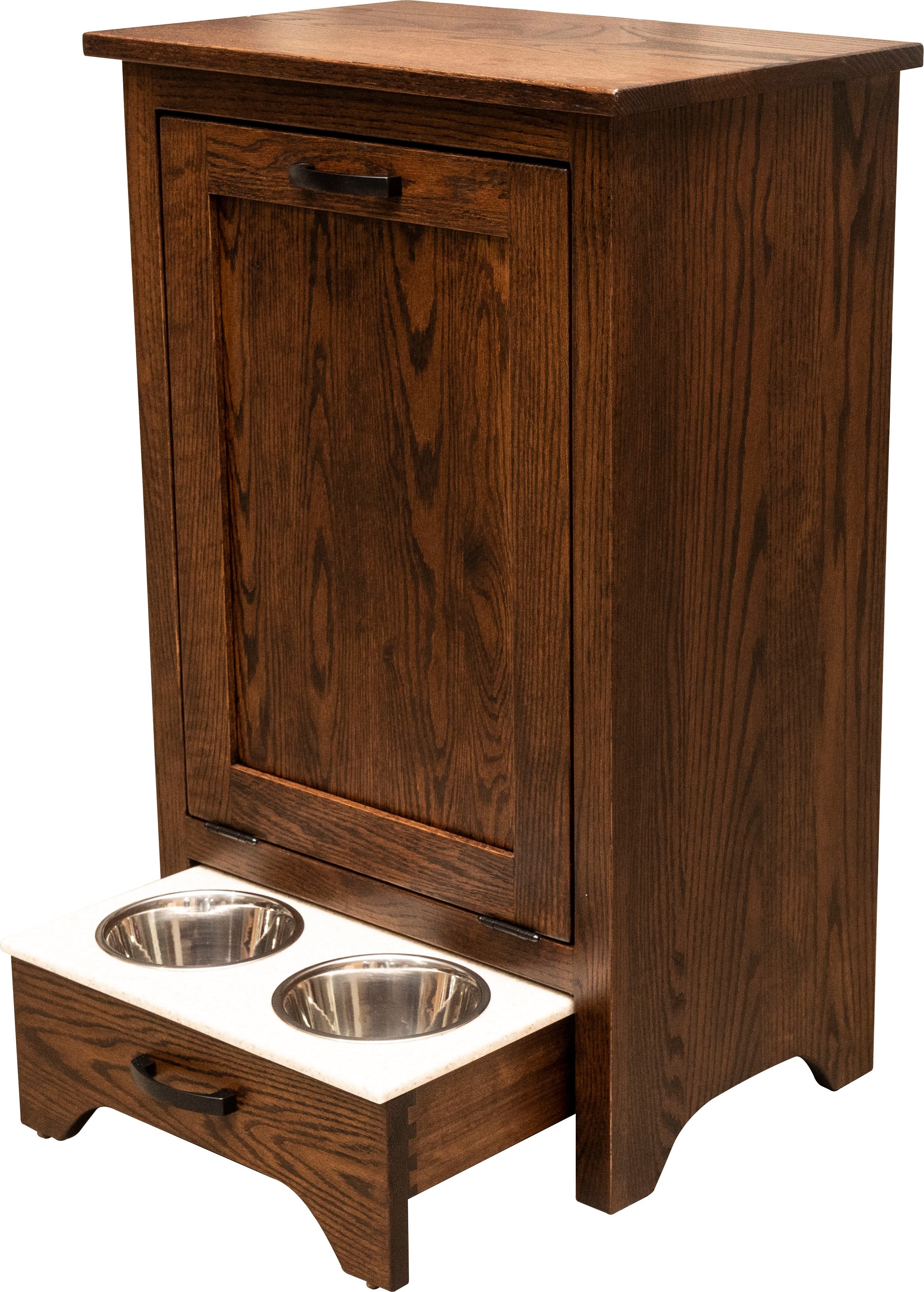 american made roseville pet dining station and storage