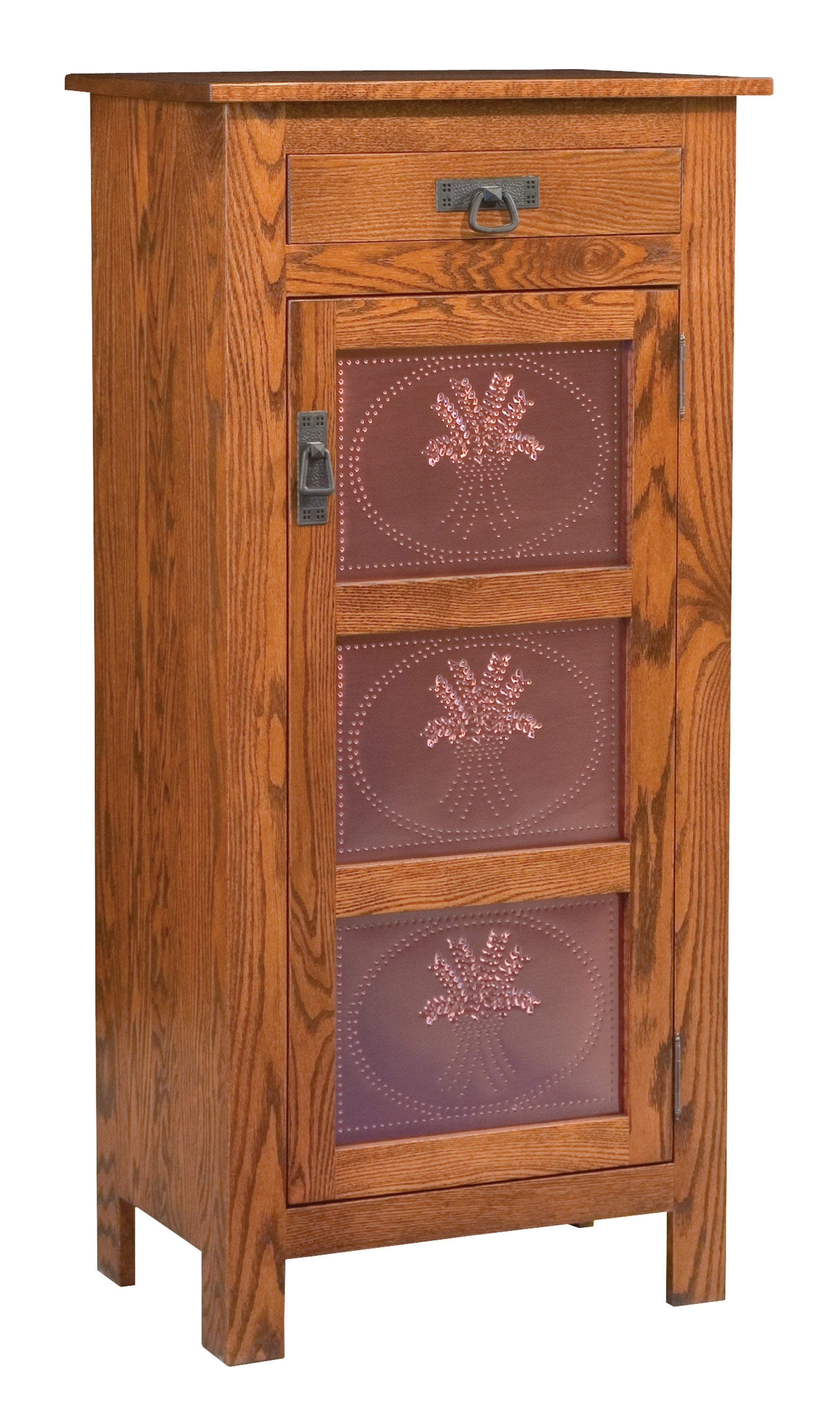 american made amish pie safe copper doors