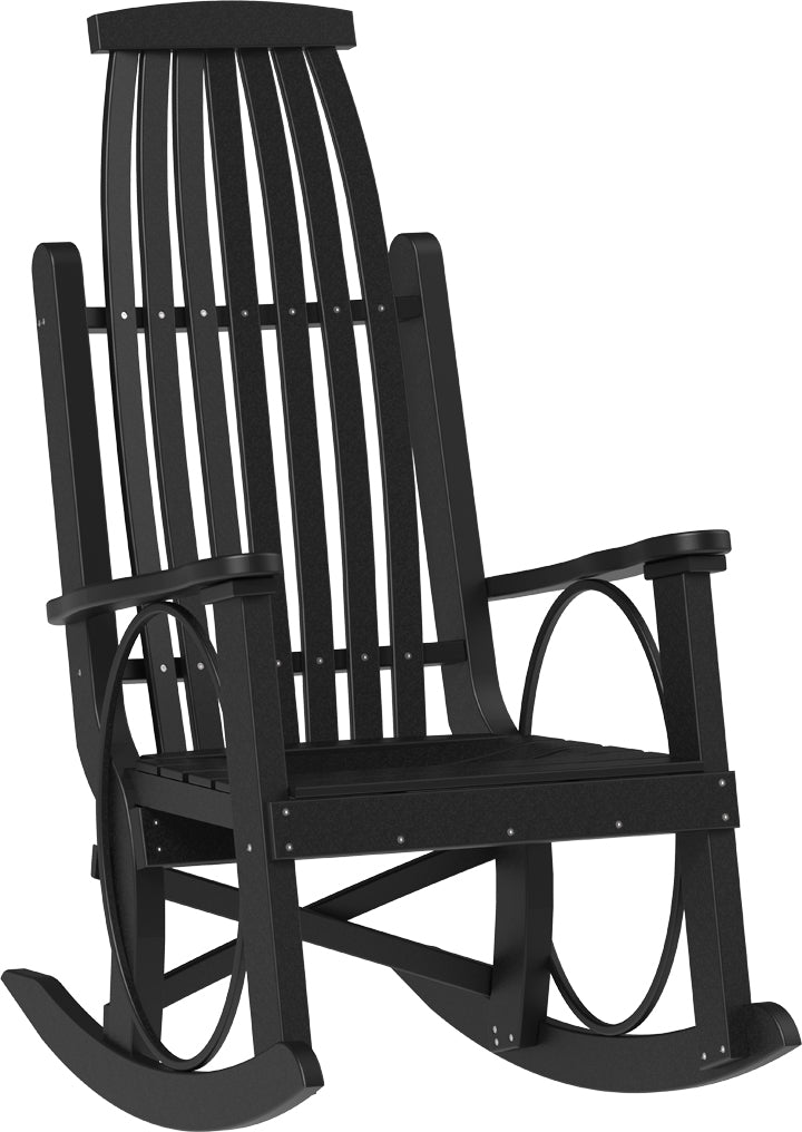 american made amish poly wood grandpas rocker black