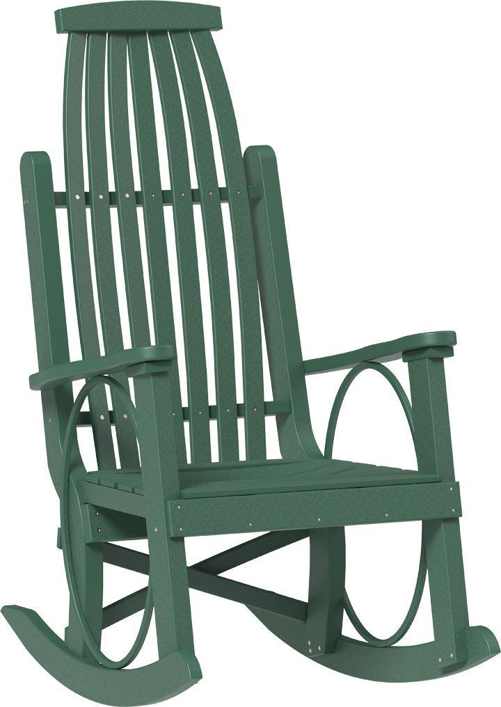 american made amish poly wood grandpas rocker green
