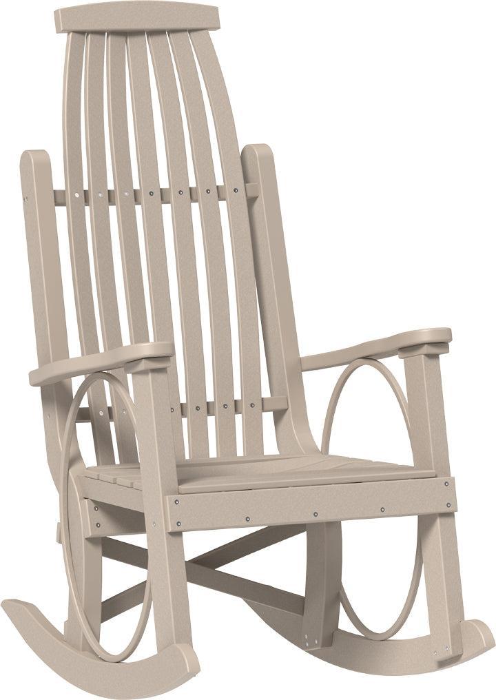 american made amish poly wood grandpas rocker weatherwood