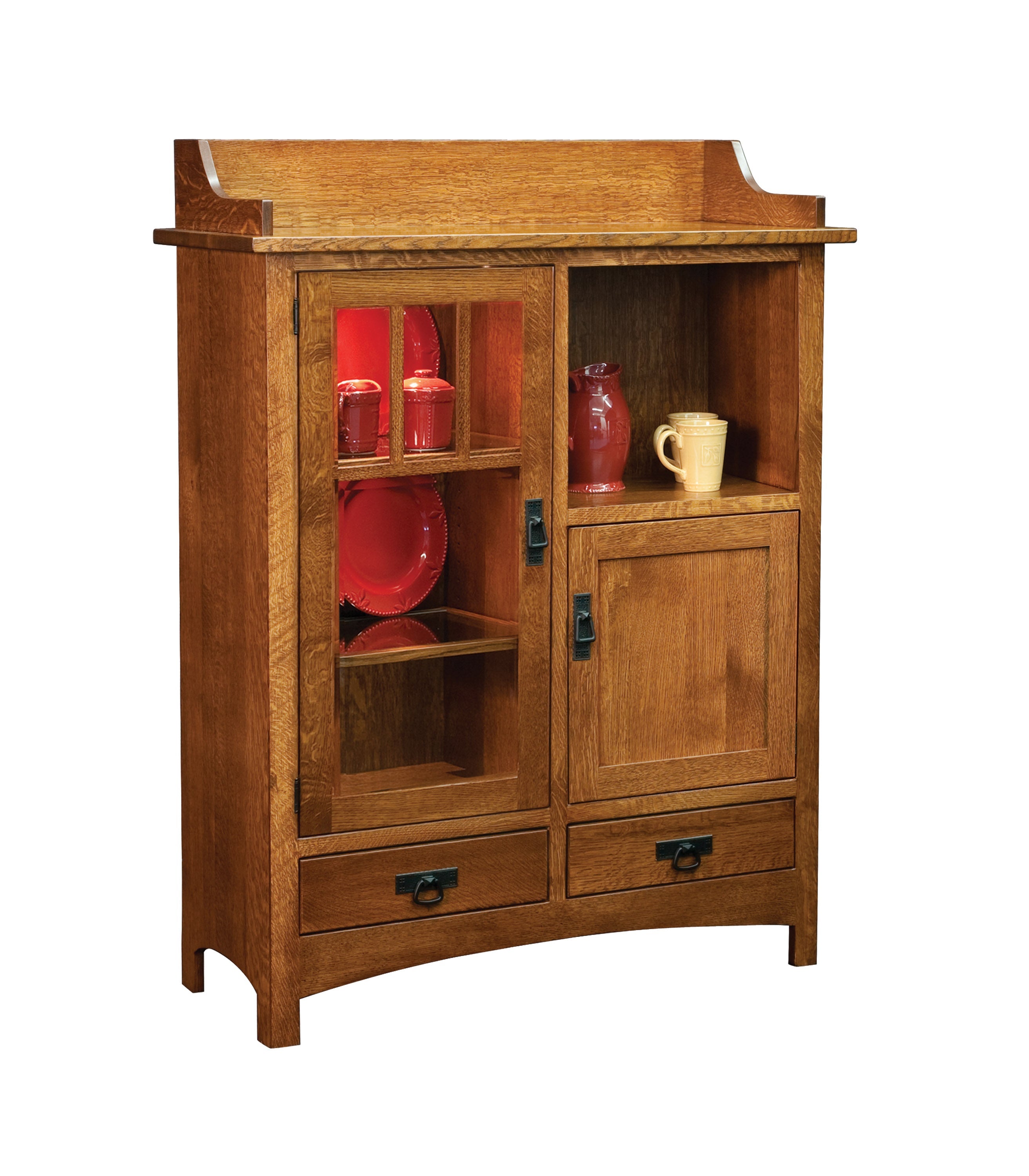 american made amish pottery cabinet