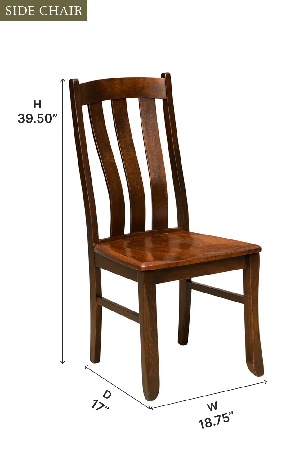 Amish Preston Dining Chair-Dining Chair-The Amish House